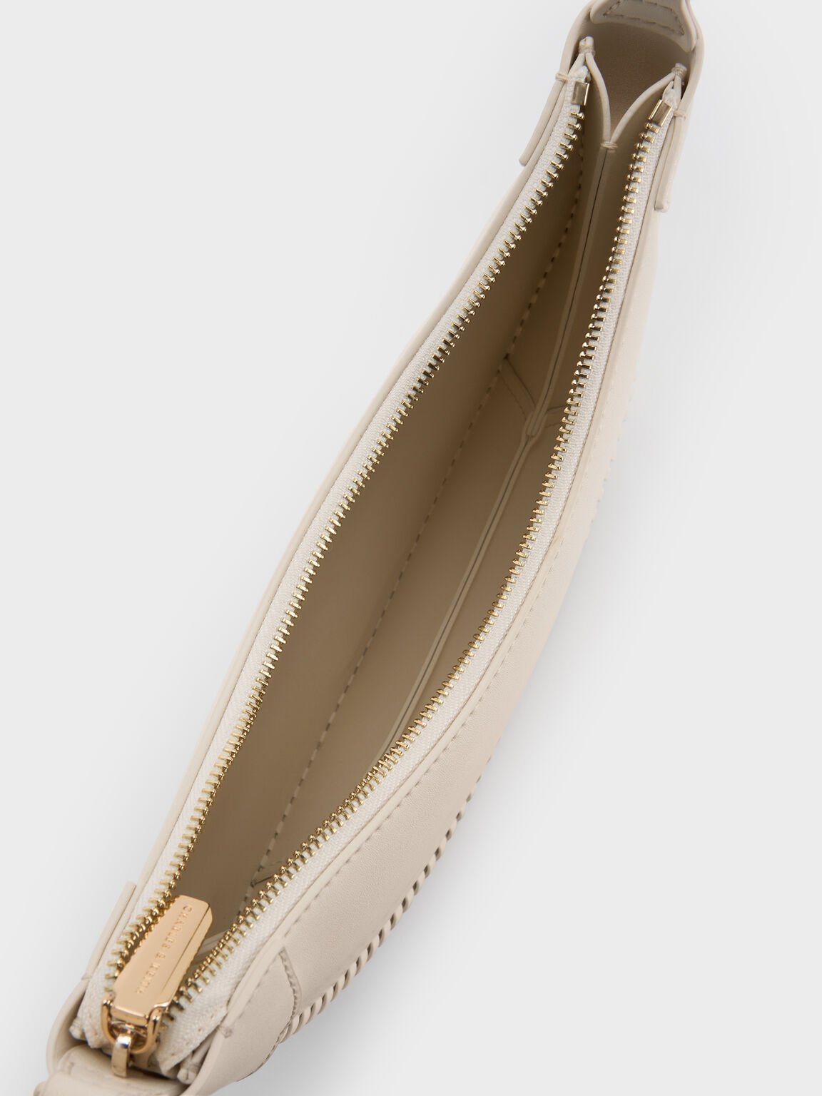 Blume ブリュム ブレードカーブホーボーバッグ, クリーム, hi-res