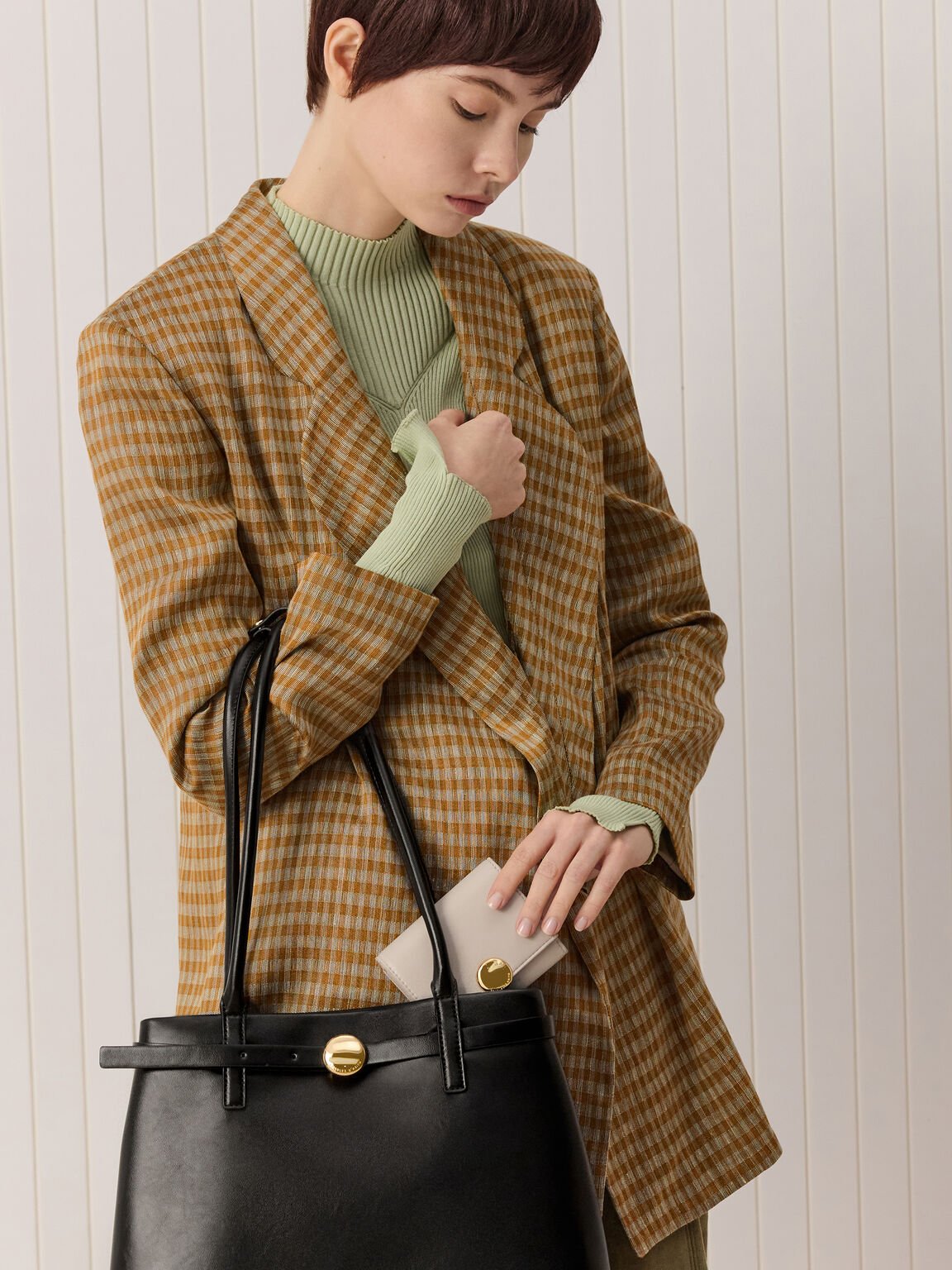 Behn ベーン スモールウォレット, シェルグレー, hi-res