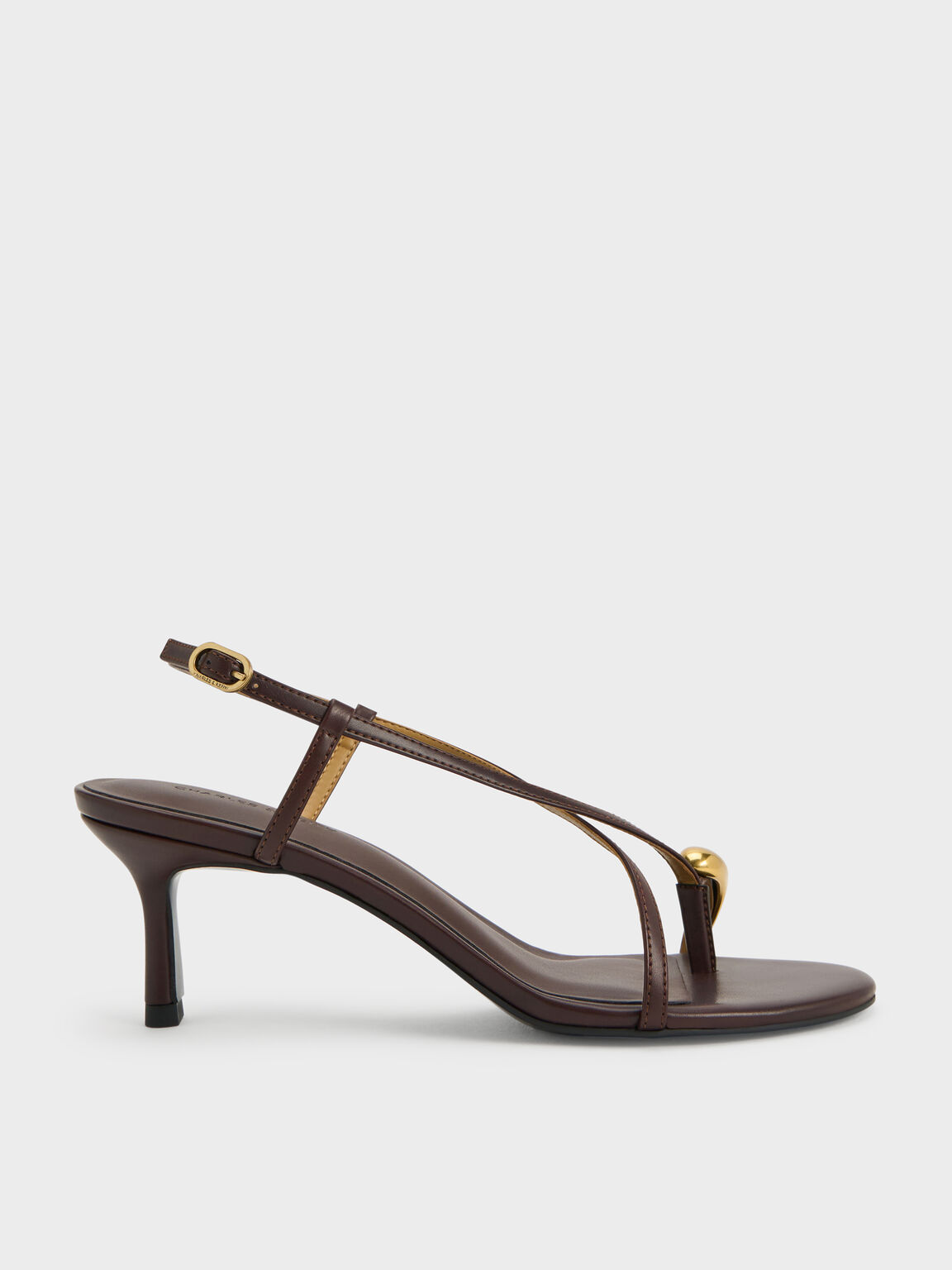 Raina レイナ トゥリングヒールサンダル, マルーン, hi-res