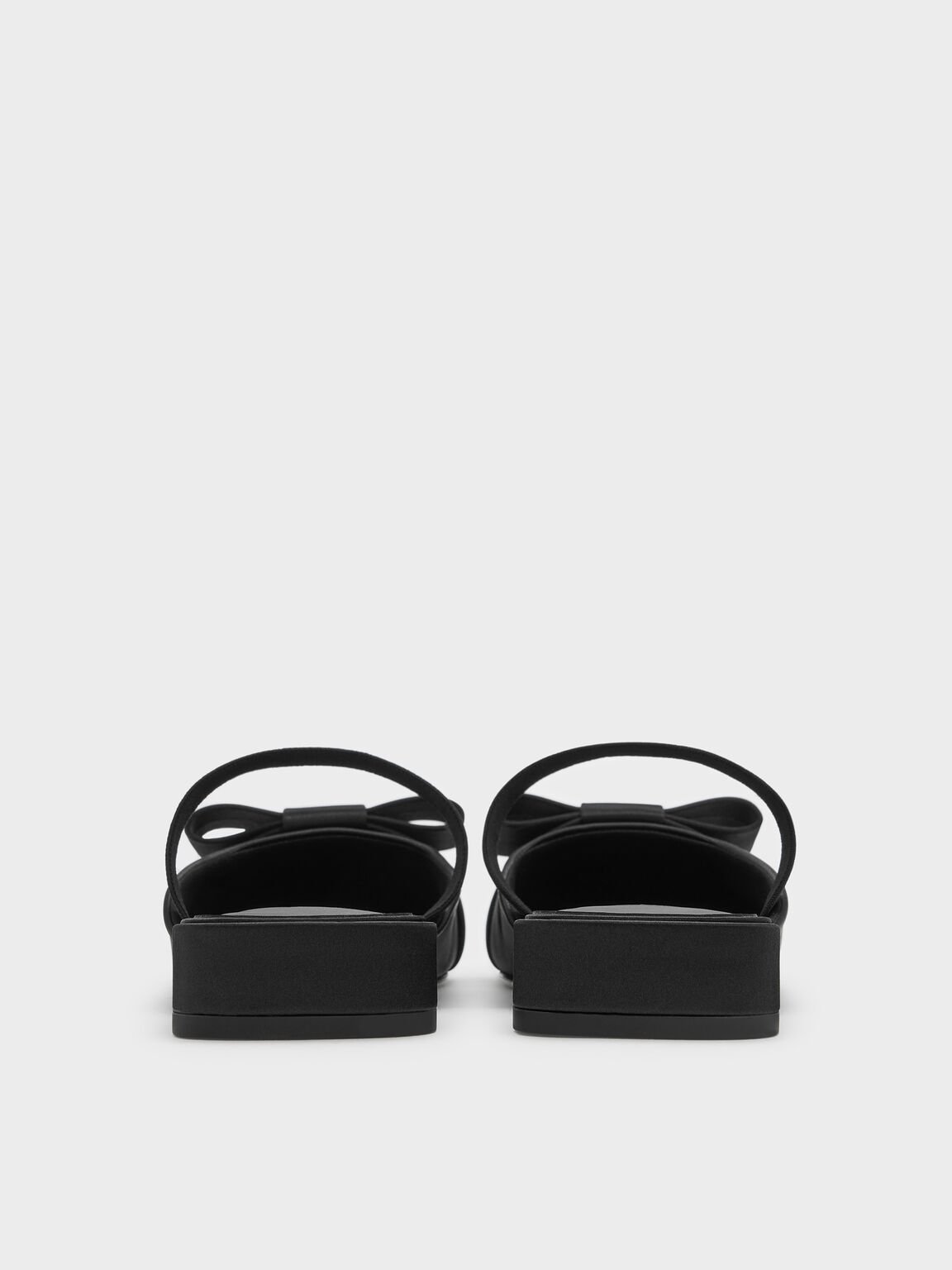 Brantley ブラントリー ボウ ミュール, ブラックテクスチャード, hi-res