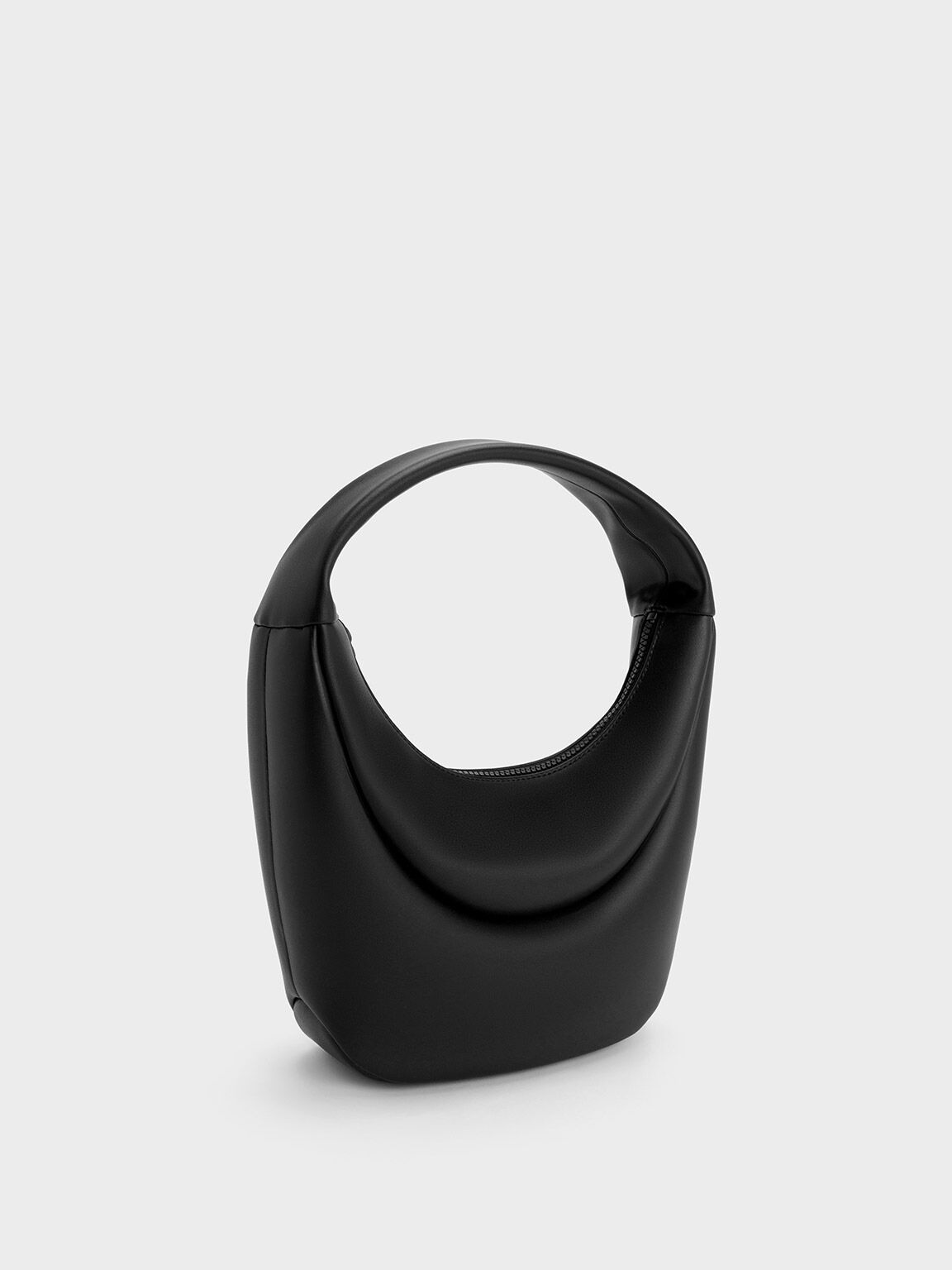 イロンゲイトカーブ ホーボーバッグ, ブラック, hi-res