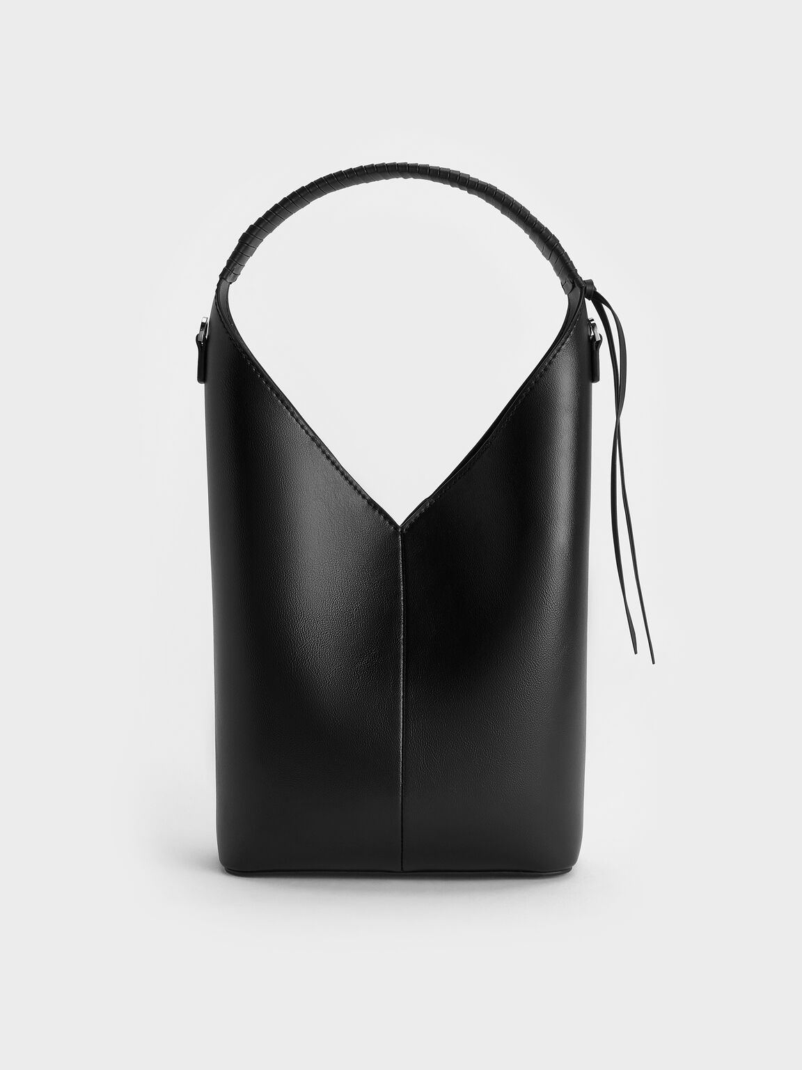 Simone シモーン アンギュラーバケツバッグ, ノワール, hi-res