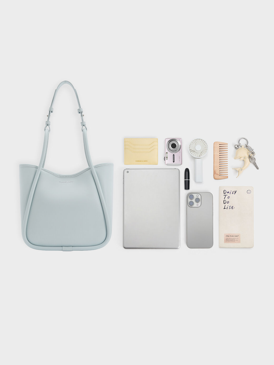 Lyla ミニライラ チューブラートートバッグ, シーソルトブルー, hi-res