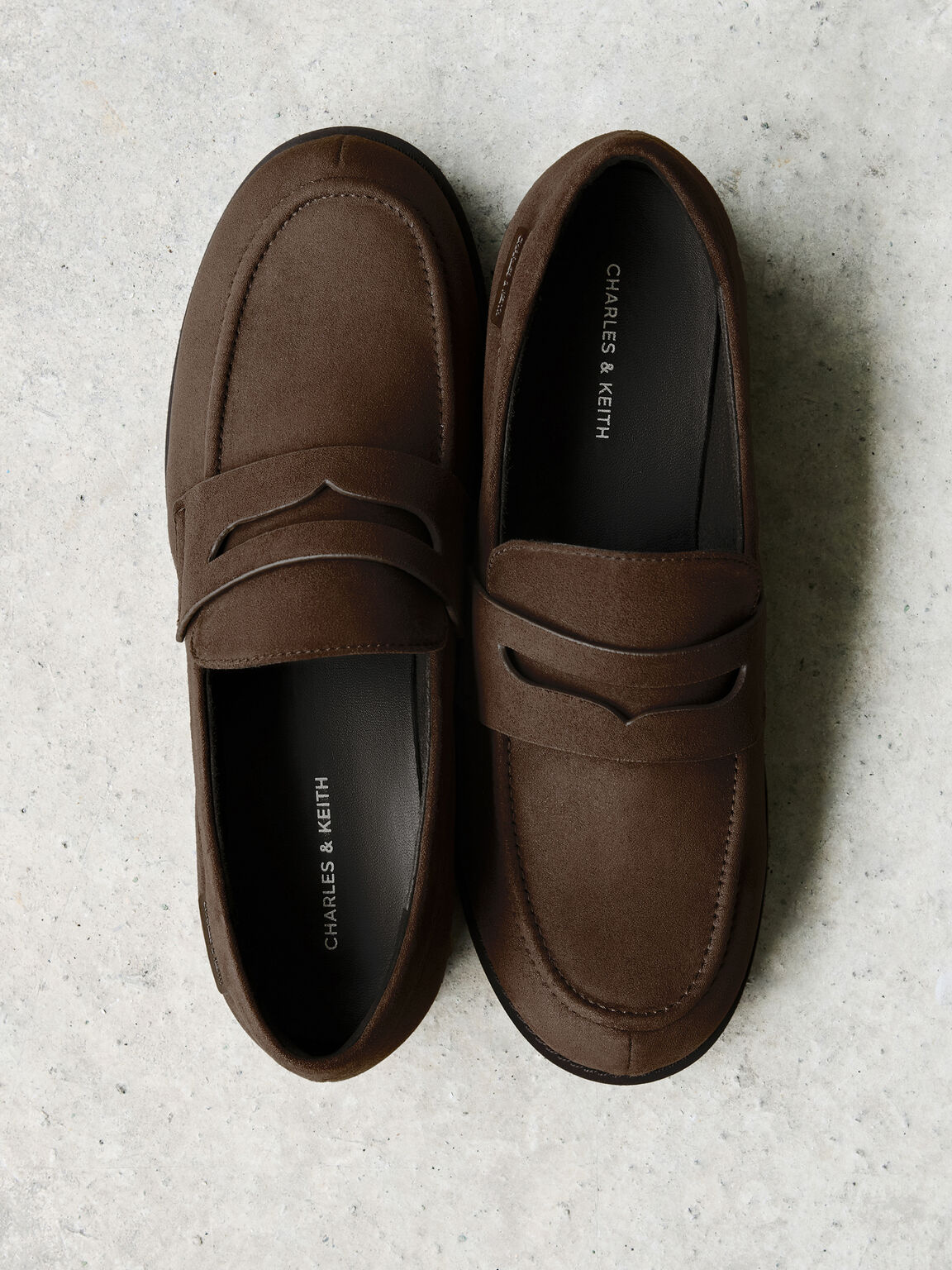 Arven フォースエード ペニーローファー, ダークブラウンテクスチャー, hi-res