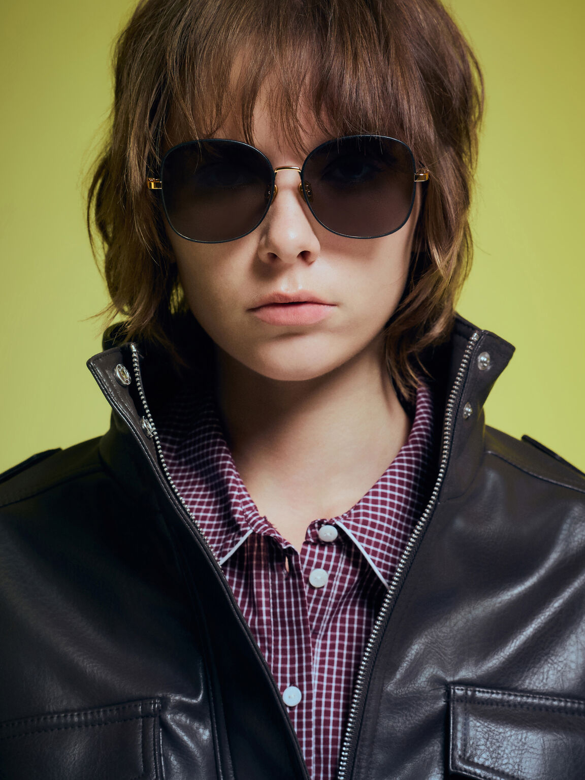 Ivette イヴェット バタフライサングラス, ブラック, hi-res