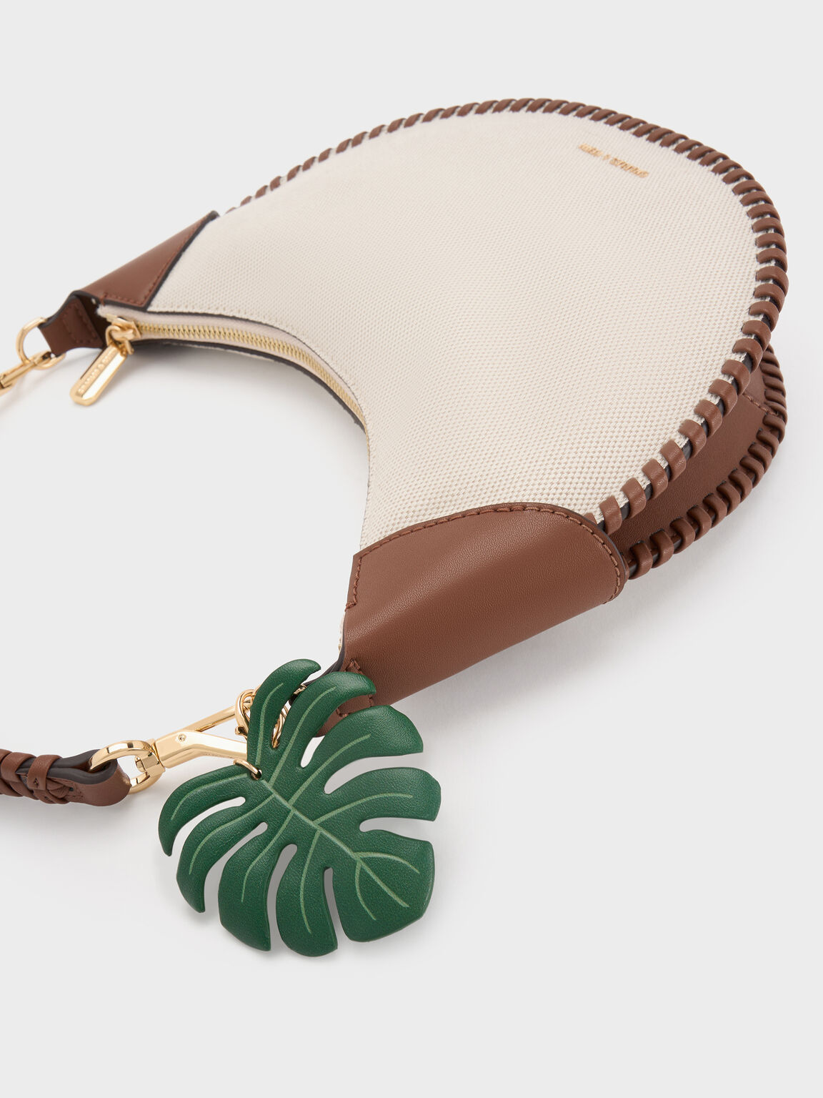 Blume ブリュム キャンバスブレードカーブホーボーバッグ, トープキャンバス, hi-res