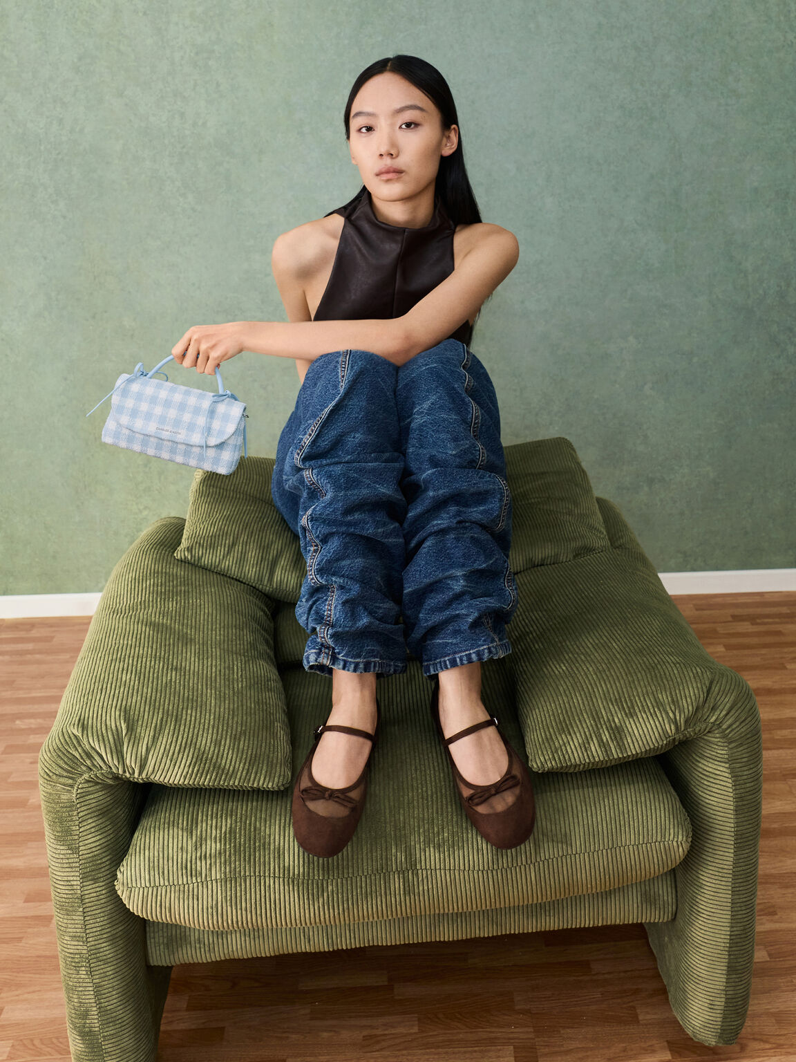 Mulligan マリガン フォースエードメッシュメリージェーン, ダークブラウンテクスチャー, hi-res