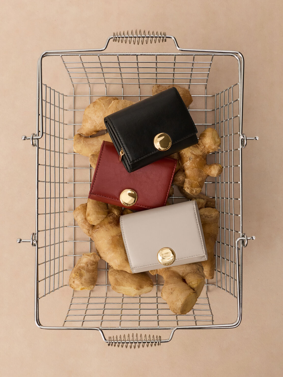 Behn ベーン スモールウォレット, ブリック, hi-res