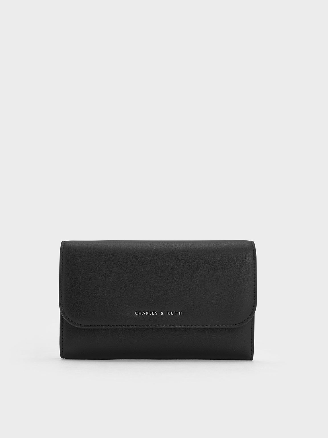 マグネット フロントフラップウォレット - ノワール | CHARLES & KEITH