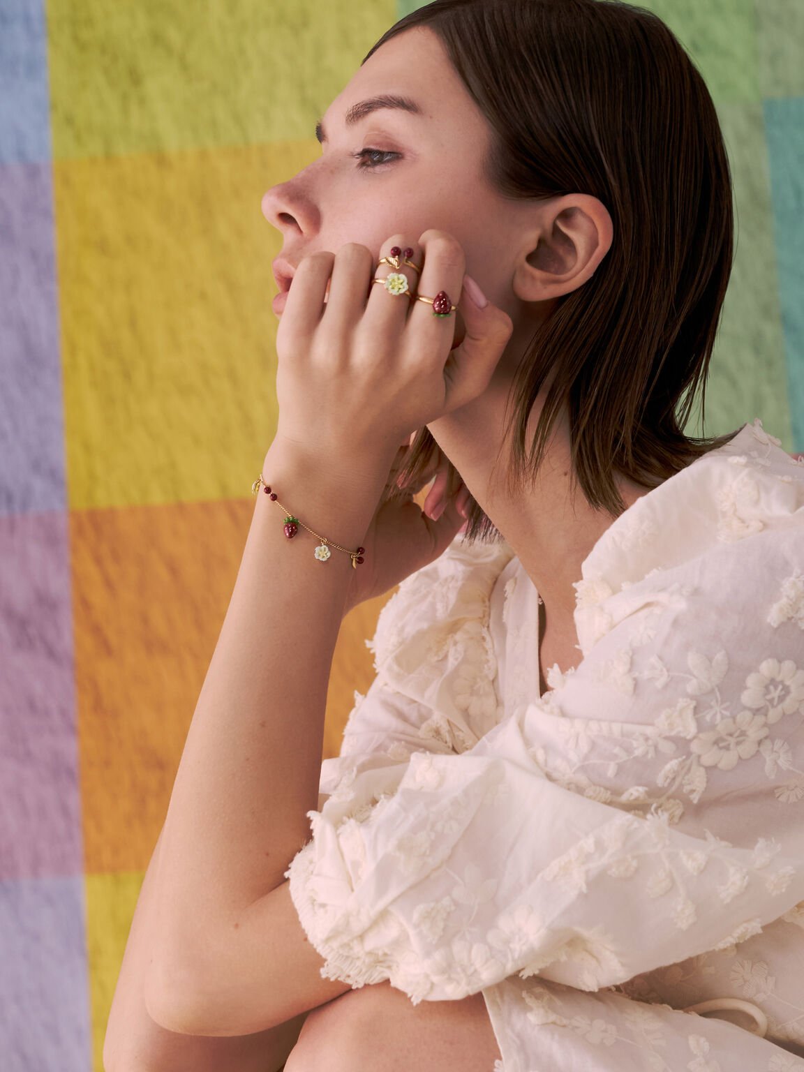 Francie フランシー チャーム ブレスレット, ゴールド, hi-res