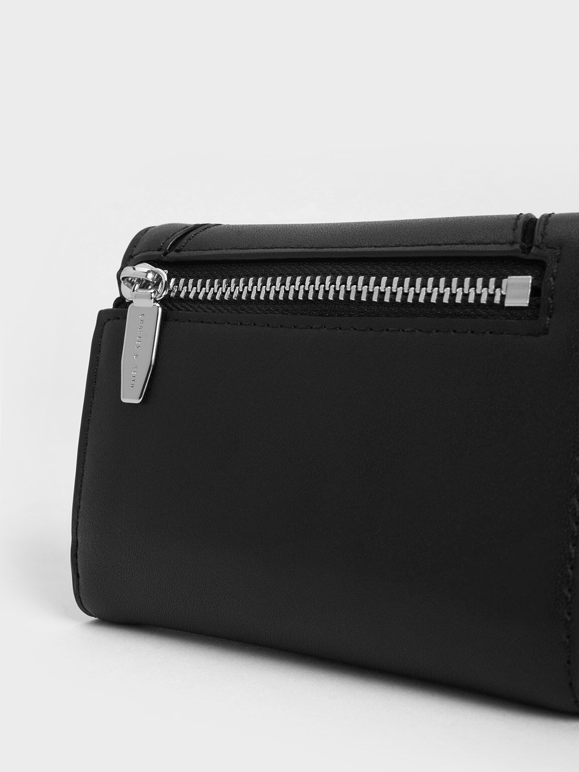 Nasrin ナスリン ジオメトリックウォレット, ノワール, hi-res