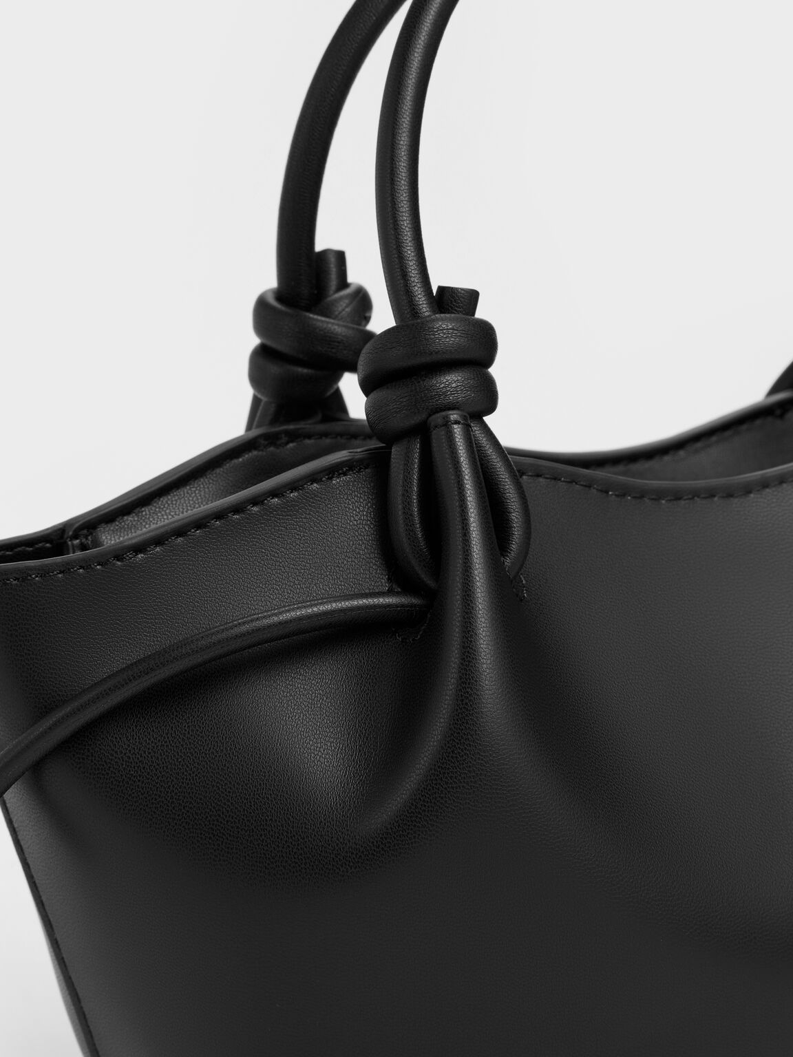 Sammie サミー ノットハンドル ウェービートートバッグ, ブラック, hi-res