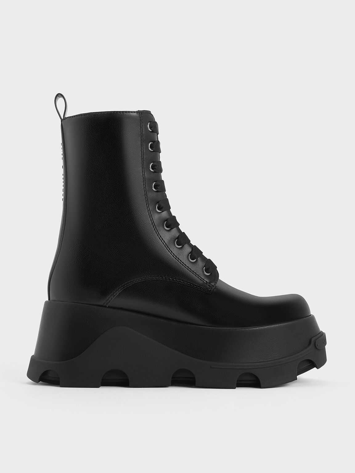 Triana トリアナ プラットフォームアンクルブーツ, ブラック, hi-res