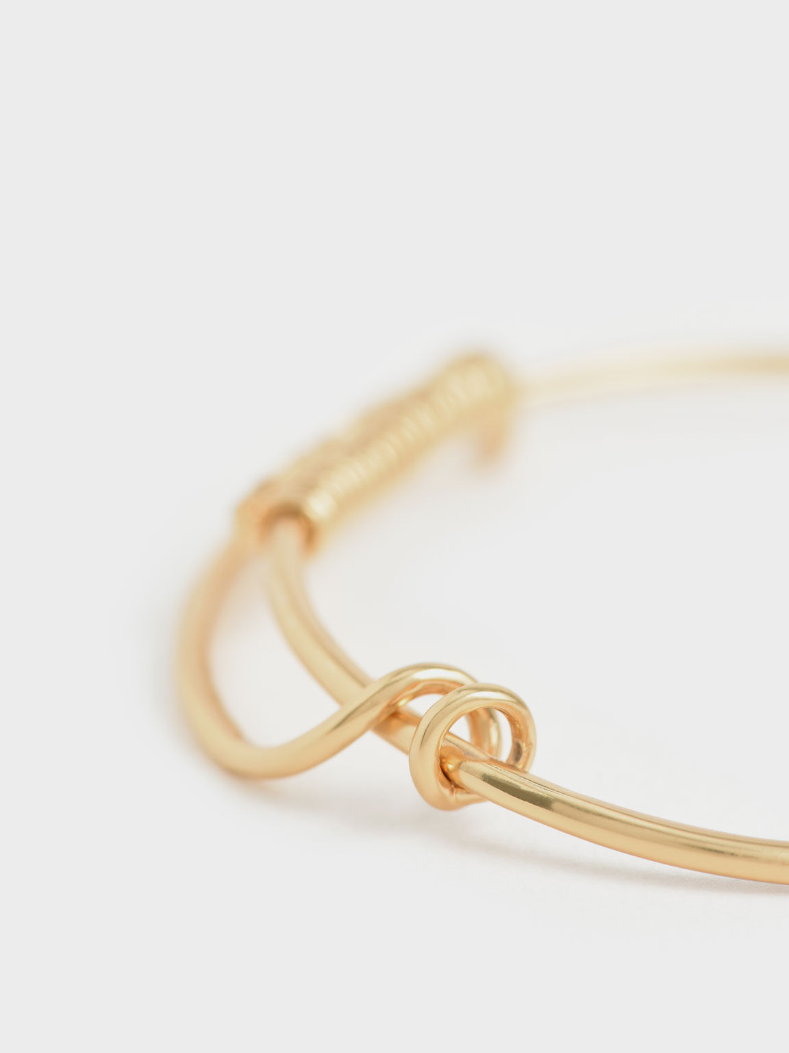 ツイストバングル ブレスレット, ブラッシュゴールド, hi-res