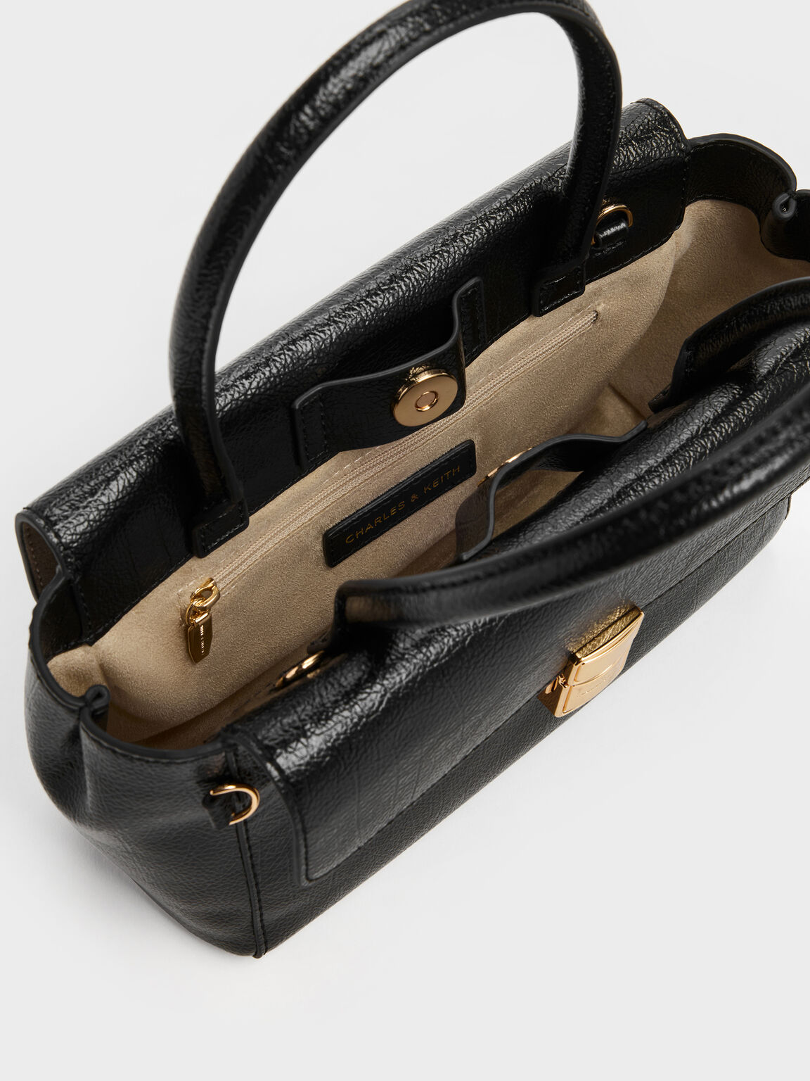 Acelynn エイスリン ロープチェーン トートバッグ, ブラック, hi-res