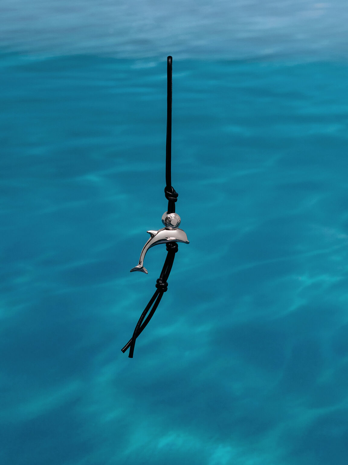 Delfina デルフィナ ドルフィンロープノット チャーム, ノワール, hi-res