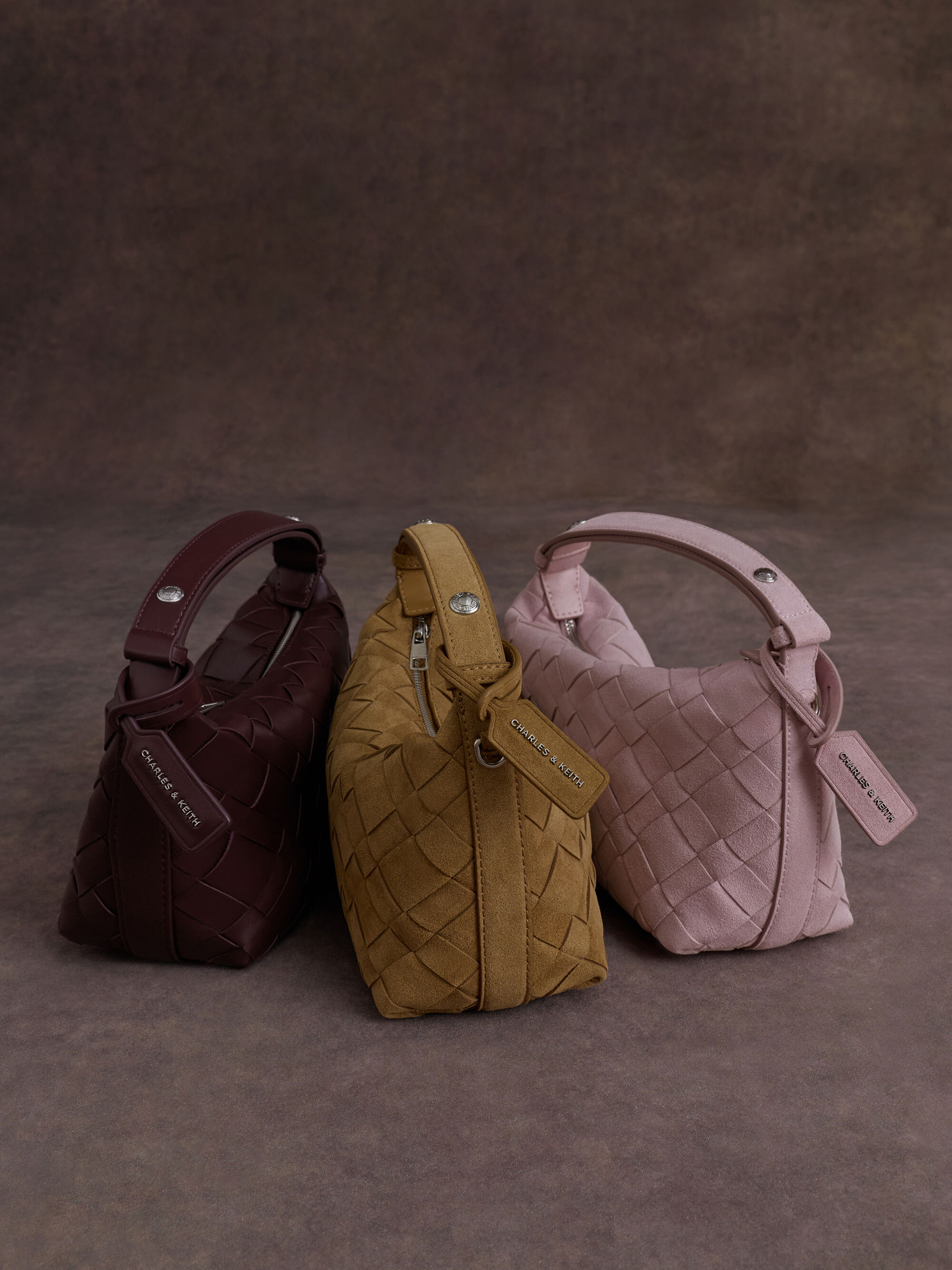 sana 新品 イヴェット ウーブンショルダーバッグ ワインベリーレッド Ivette イヴェット ウーブンショルダーバッグ - ワインベリーレッド