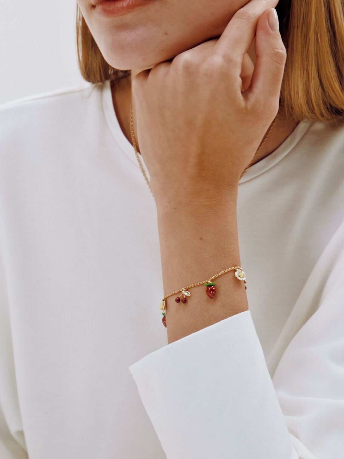 Francie フランシー チャーム ブレスレット, ゴールド, hi-res