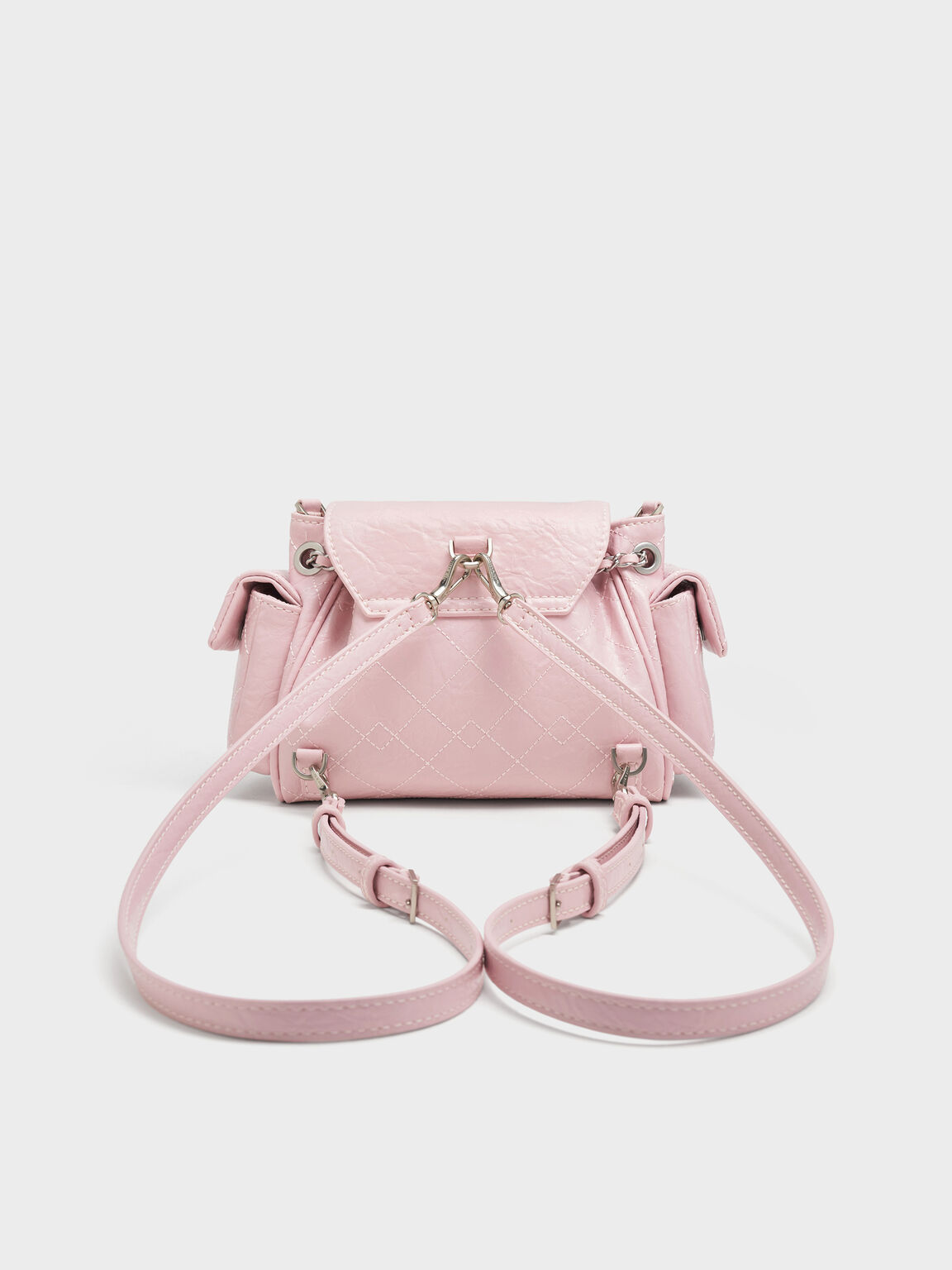 Duo ドゥオ ツーウェイフロントフラップバックパック, コットンキャンディーピンク, hi-res