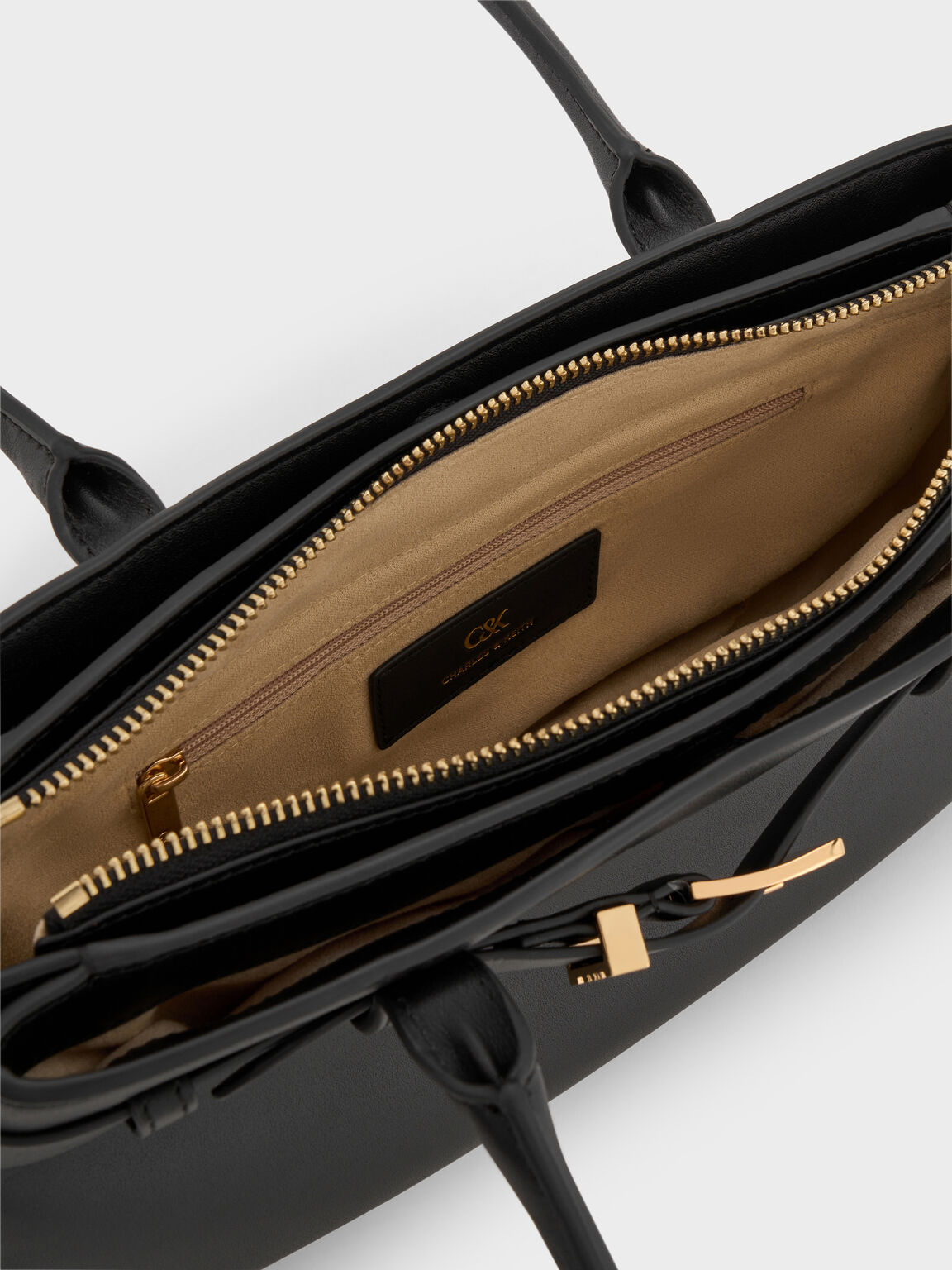 Jody レザーベルト ショルダーバッグ, ブラック, hi-res