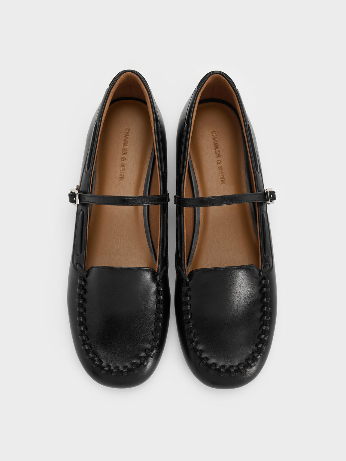 Gale ゲイル メリージェーンローファー, ブラック, hi-res