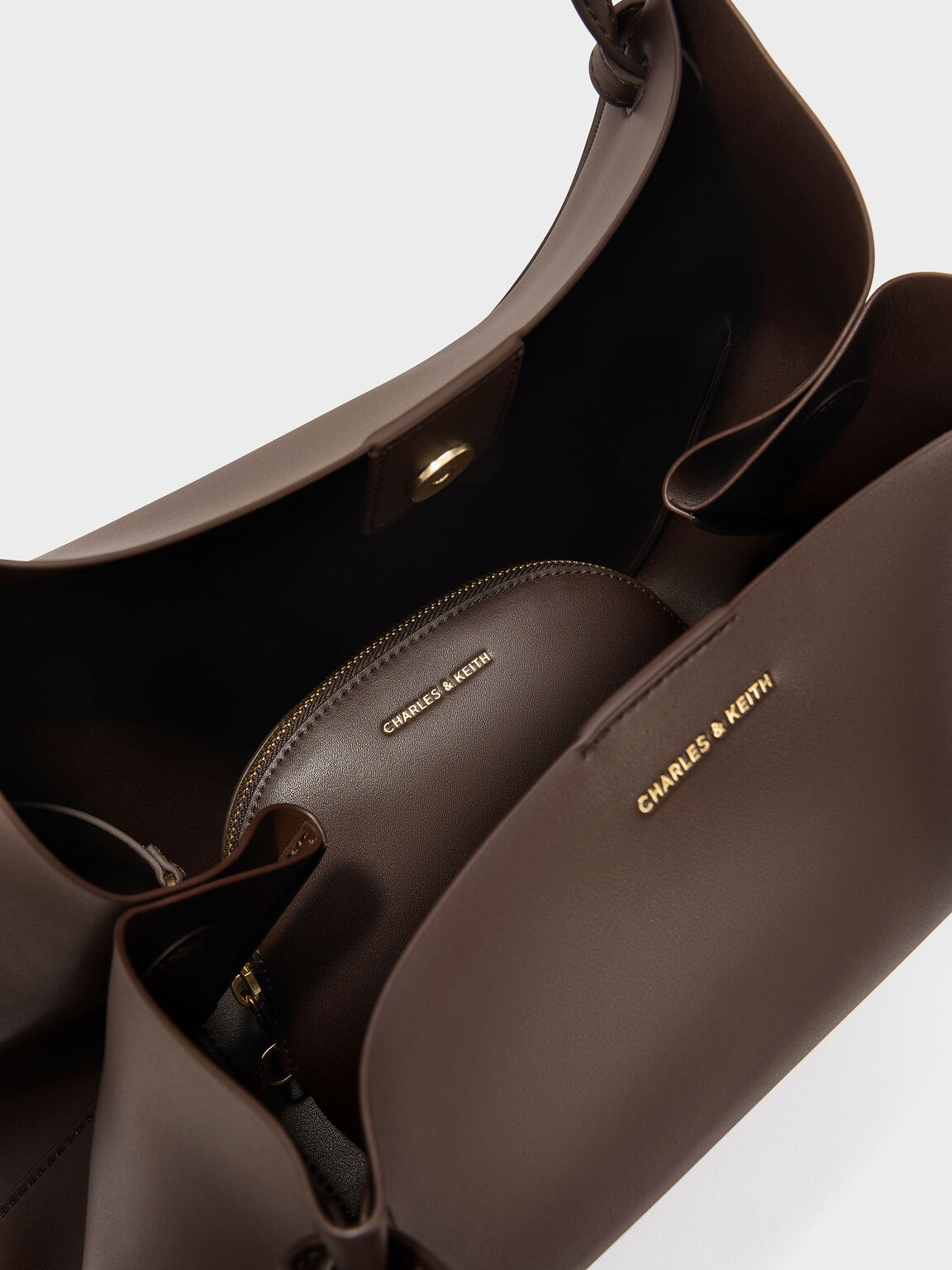 Calla カルラ ラージトートバッグ, エスプレッソブラウン, hi-res