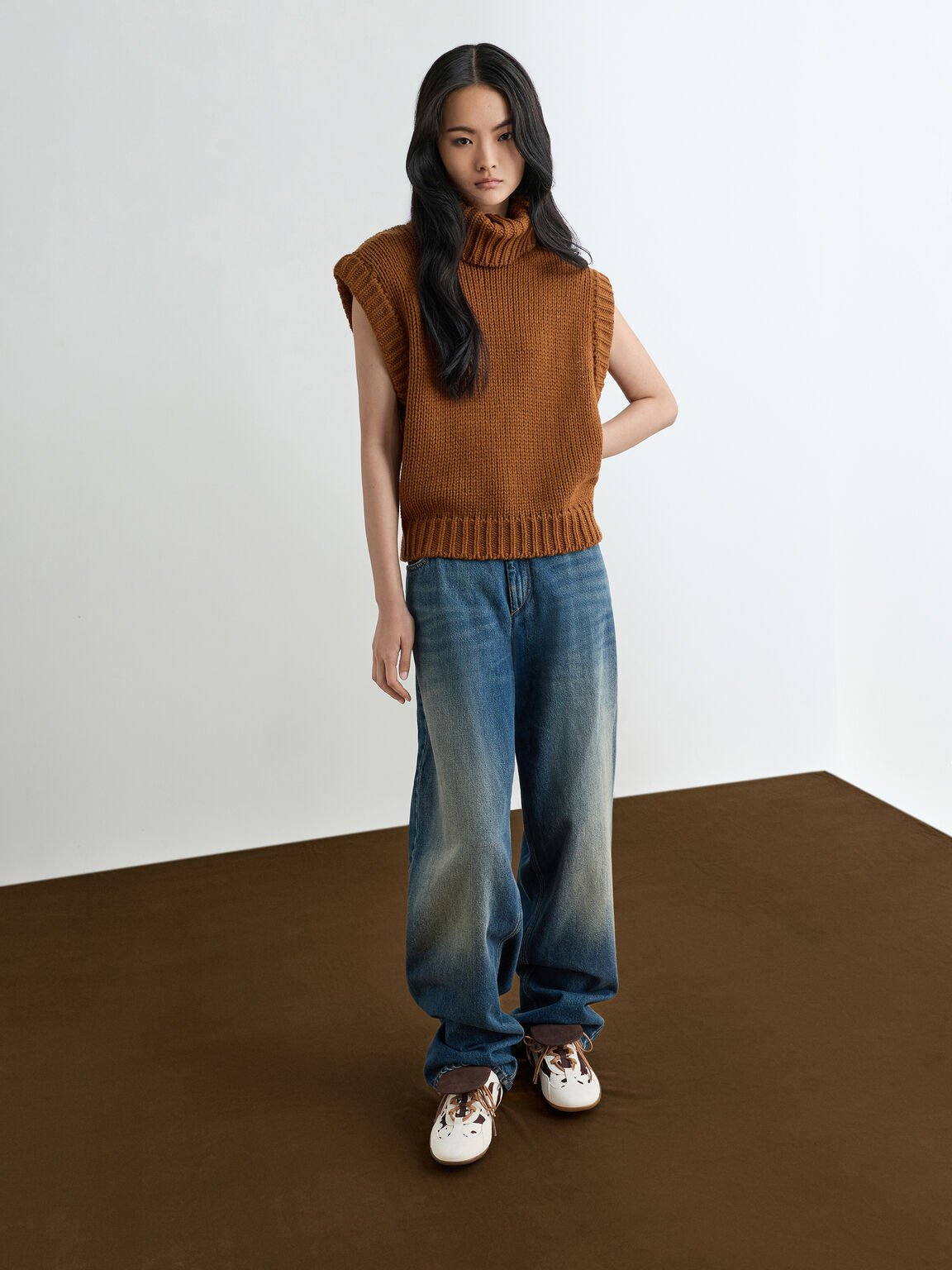 ナイロンスエード トップフラップスニーカー, マルチ, hi-res