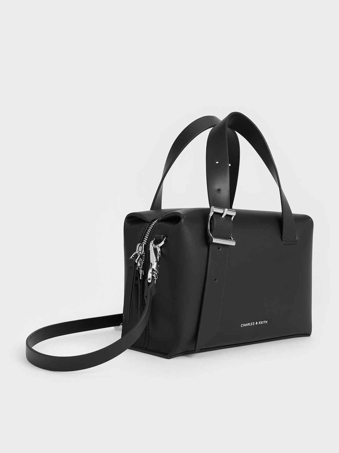 CHARLES & KEITH ブラック トートバッグ　新品未使用 楽天市場】チャールズアンドキース トートバッグの通販