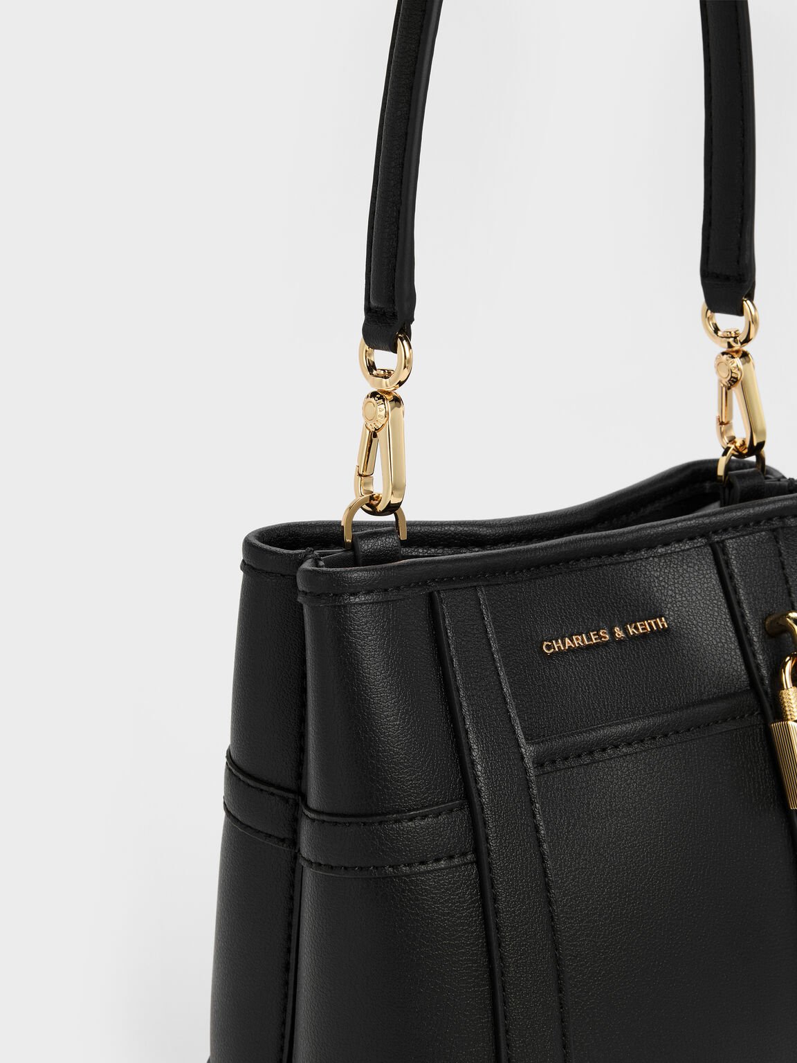 Scottie スコッティー バケットバッグ, ブラック, hi-res