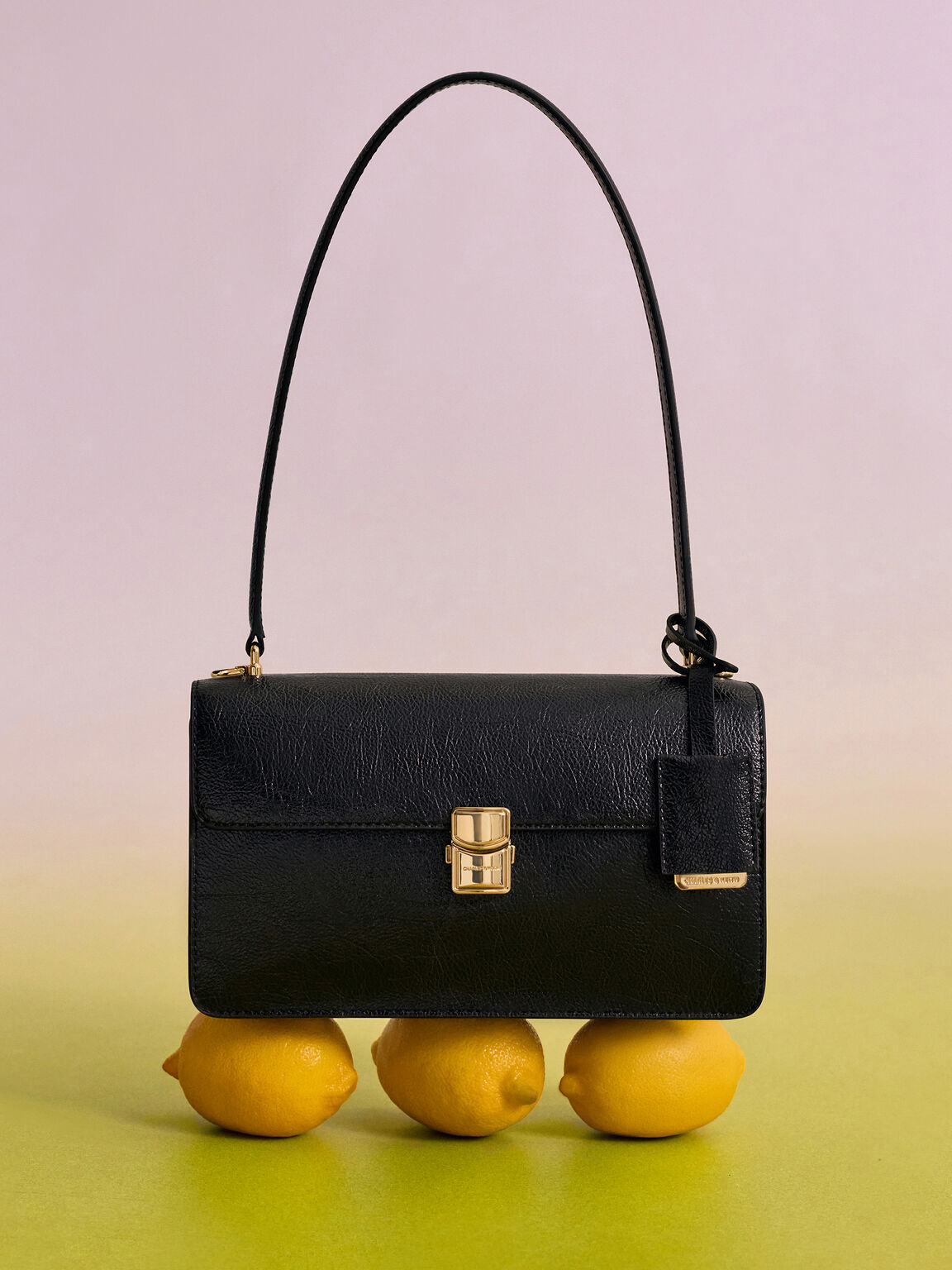 Acelynn エイスリン ロープチェーンショルダーバッグ, ブラック, hi-res