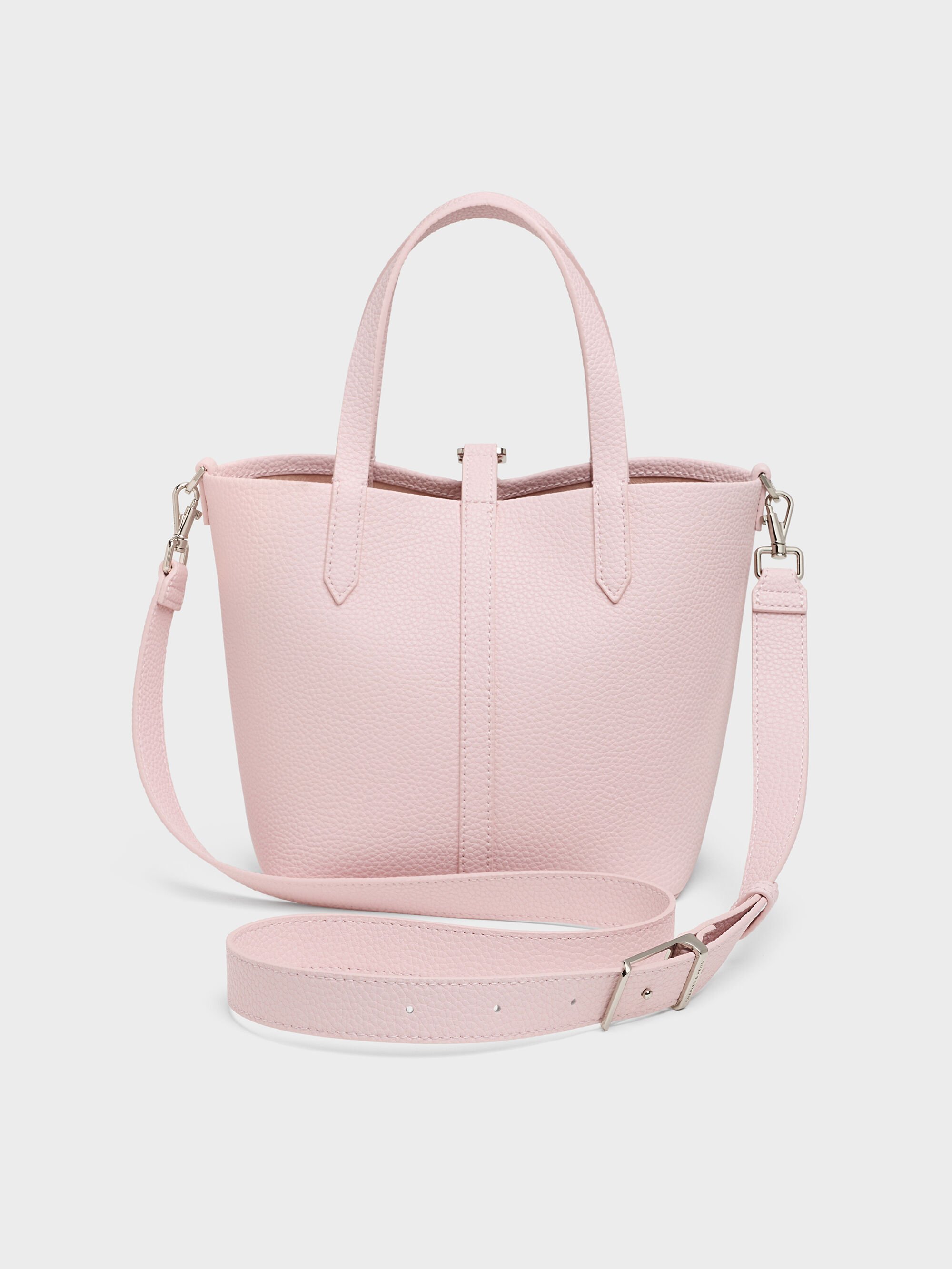 Beryl ベリル リサイクルレザーバケツバッグ - コットンキャンディーピンク Beryl ベリル リサイクルレザーバケツバッグ - コットンキャンディー