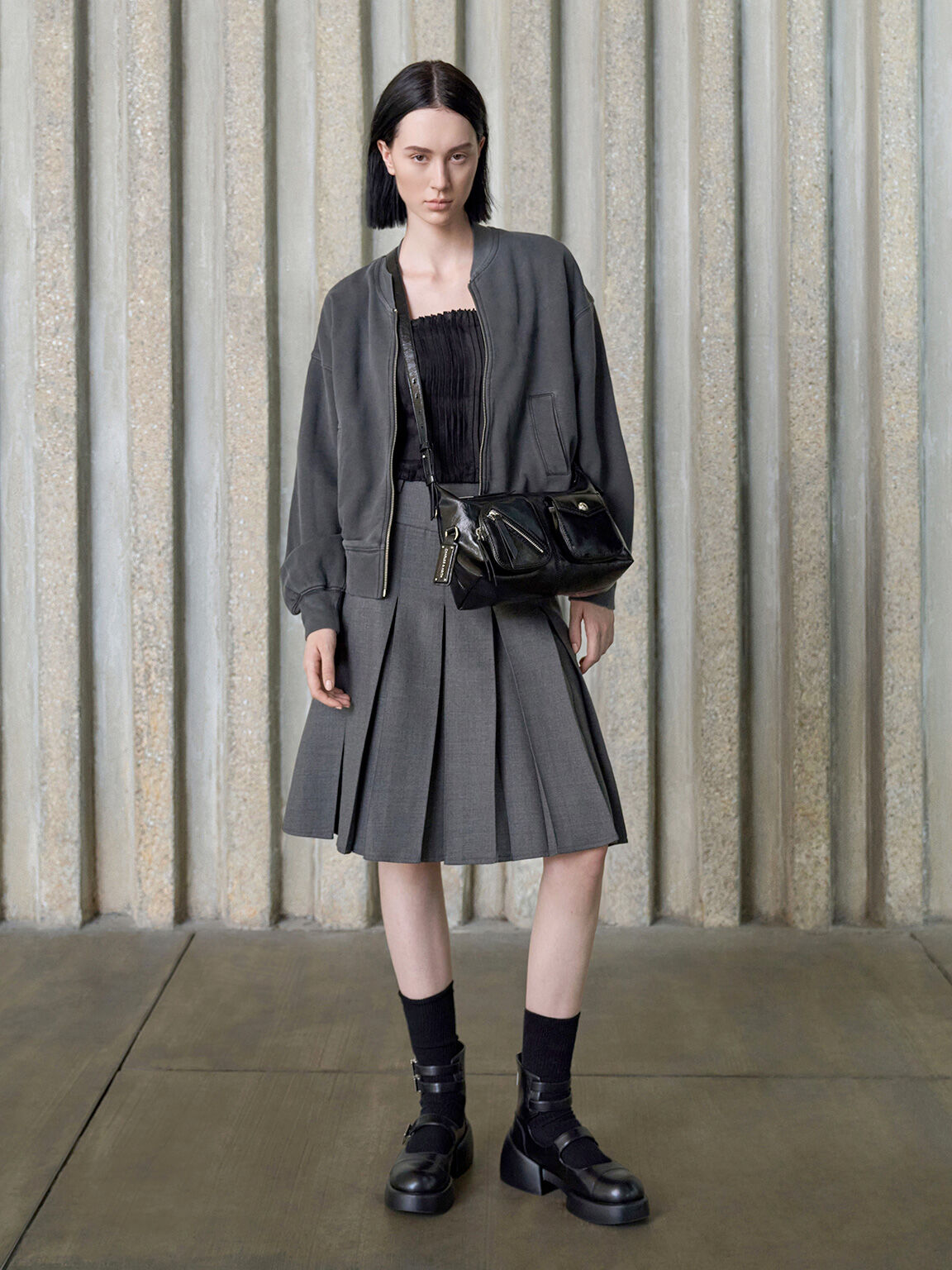 Thora トーラー マルチポケットクロスボディバッグ, ノワール, hi-res