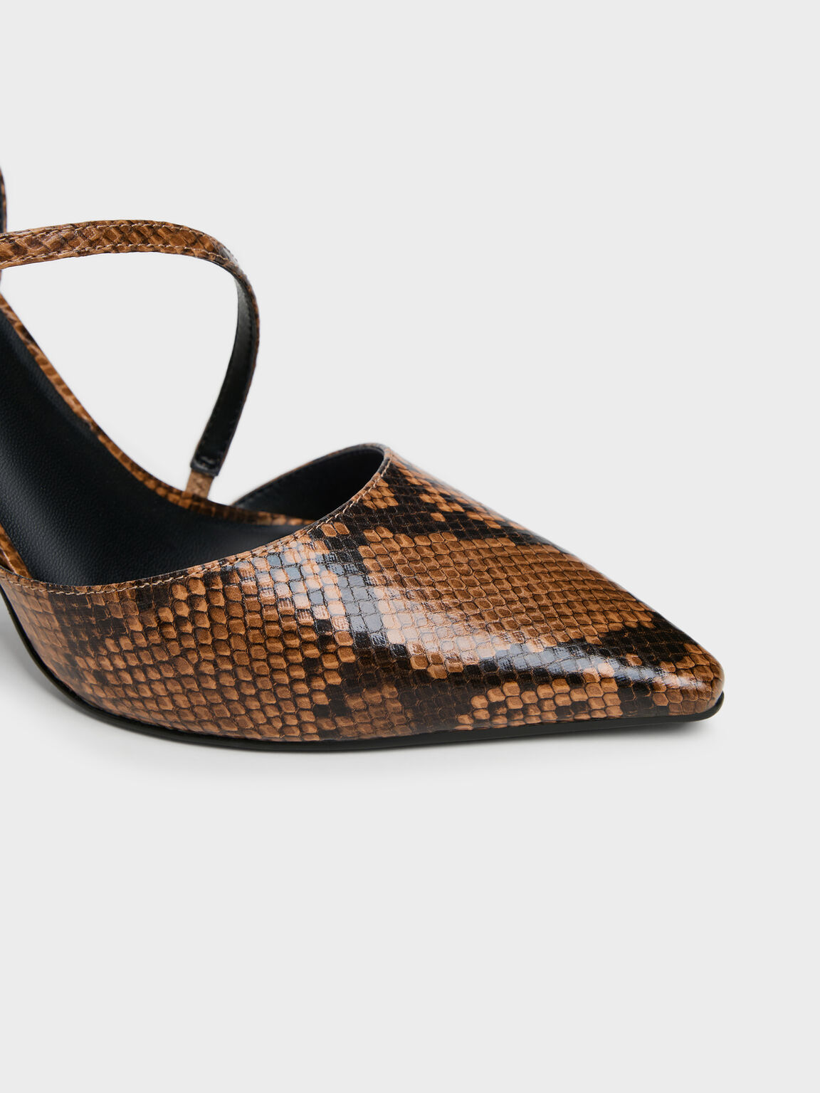 Cordelia コーデリア ポインテットスリングバックスティレット, アニマルプリントナチュラル, hi-res