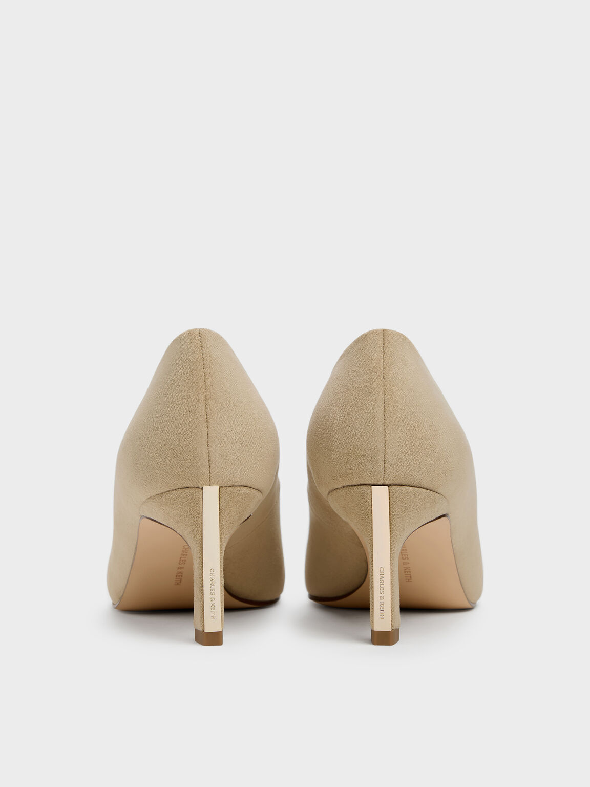 Kerra ケラ ポインテットミッドヒール, ベージュ, hi-res