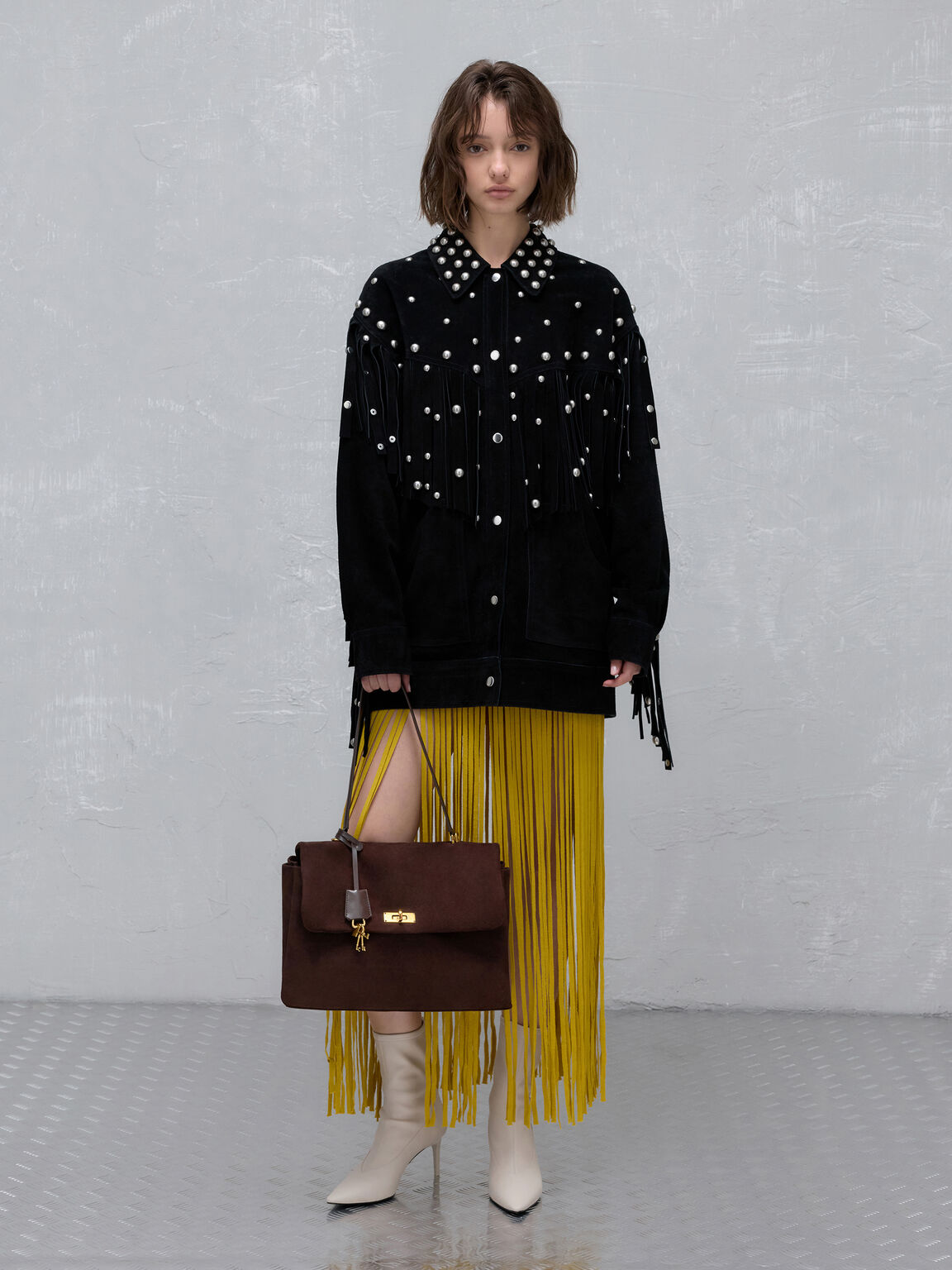 Kerry ケリー トップハンドルサッチェルバッグ, エスプレッソブラウン, hi-res