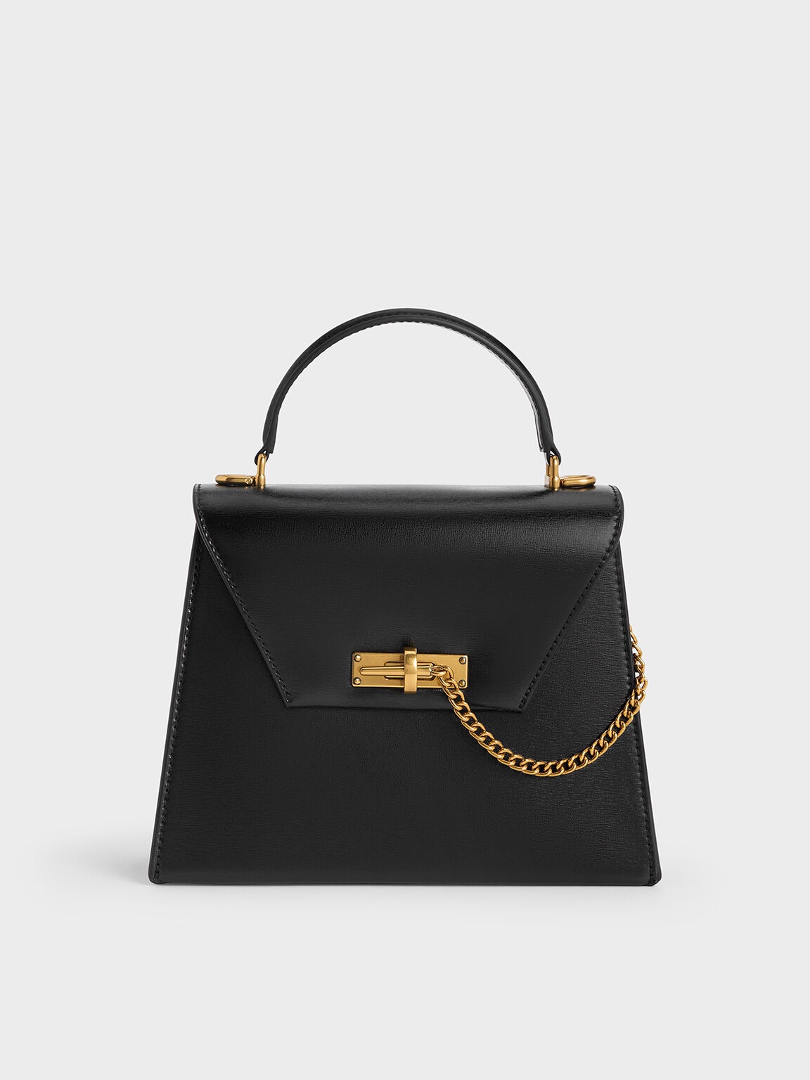 Samantha サマンサ トップハンドルバッグ - ブラック | CHARLES