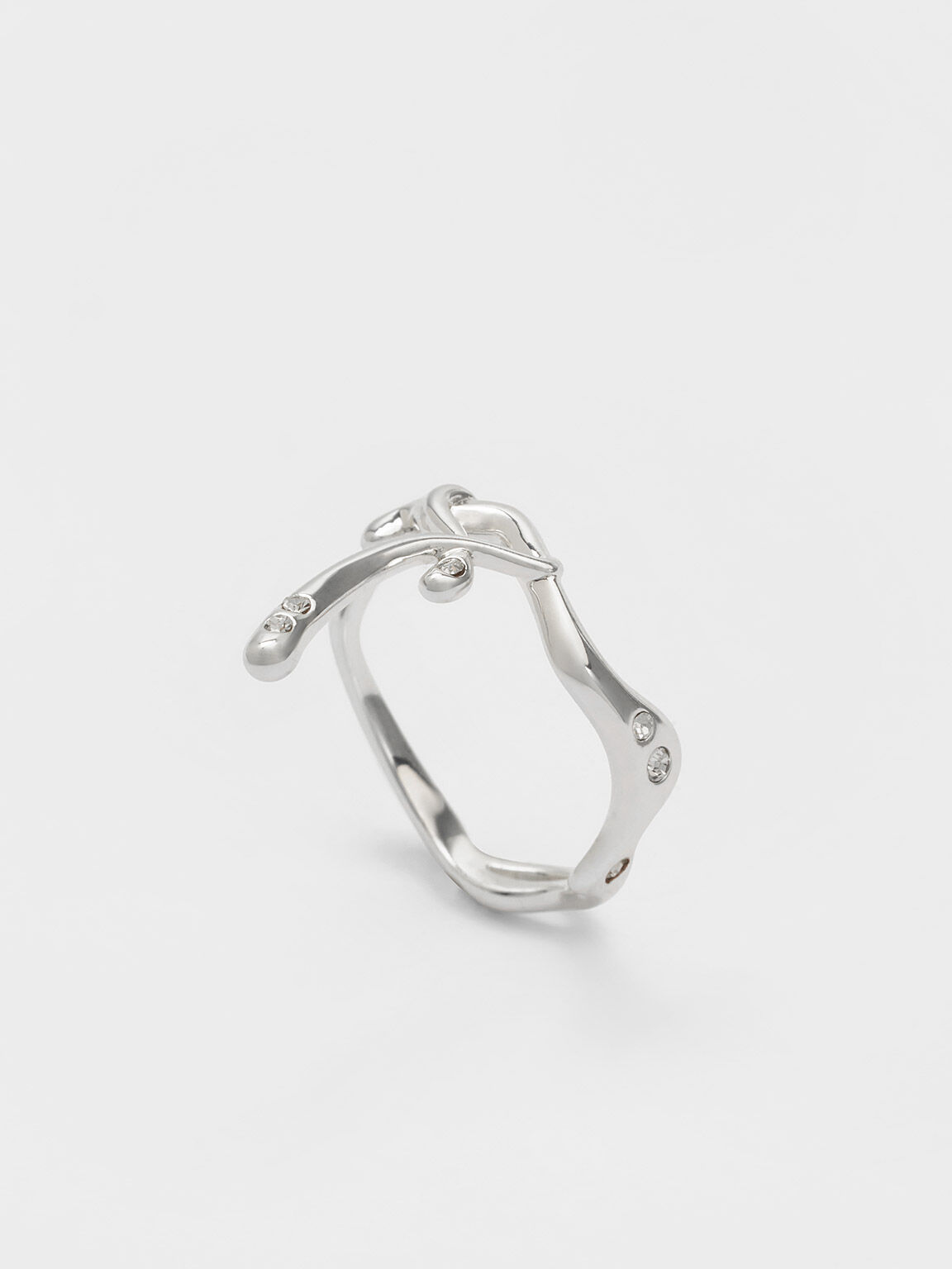 スカルプチュア リング, シルバー, hi-res