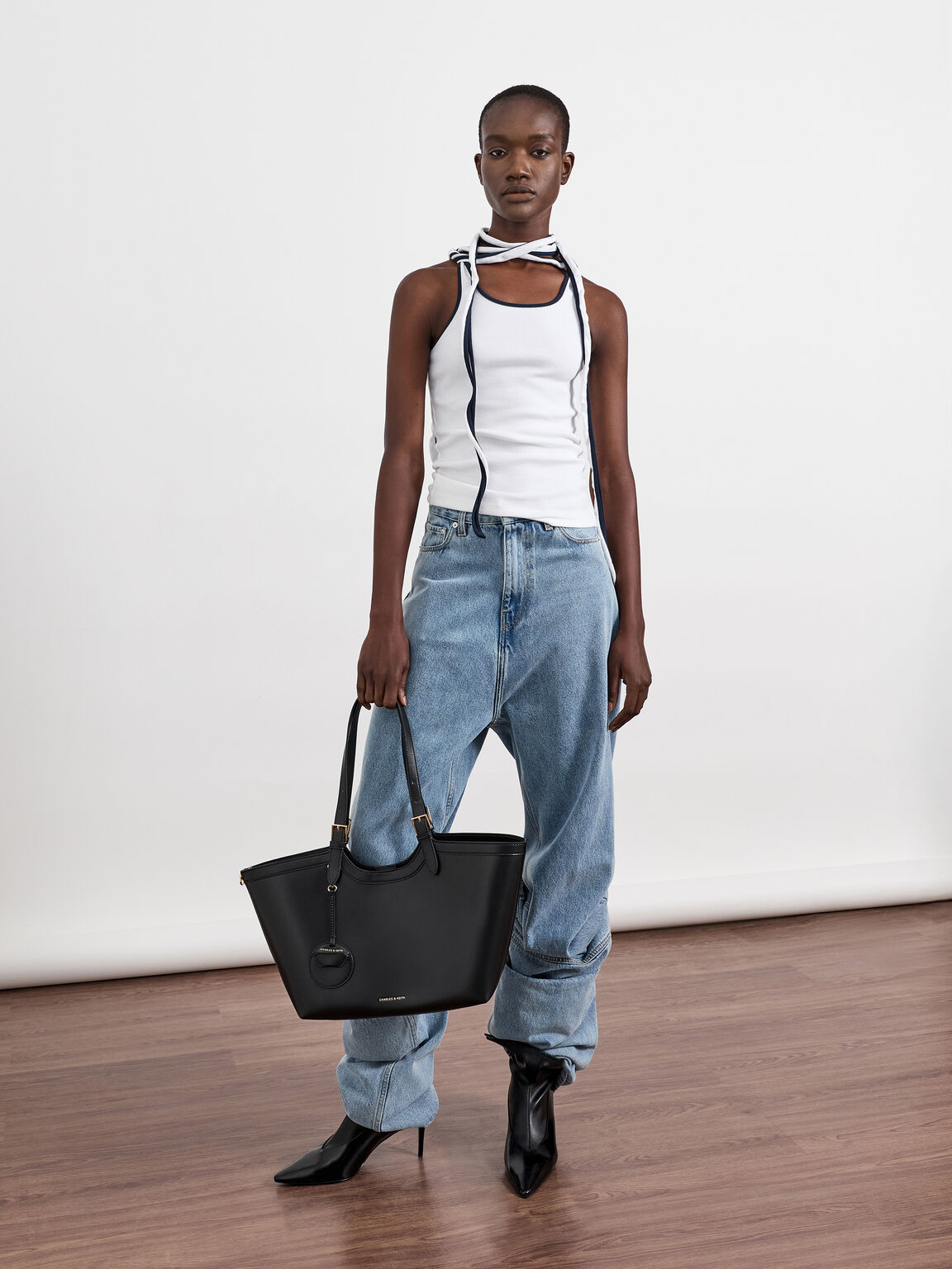 Enola エノラ トートバッグ, ブラック, hi-res