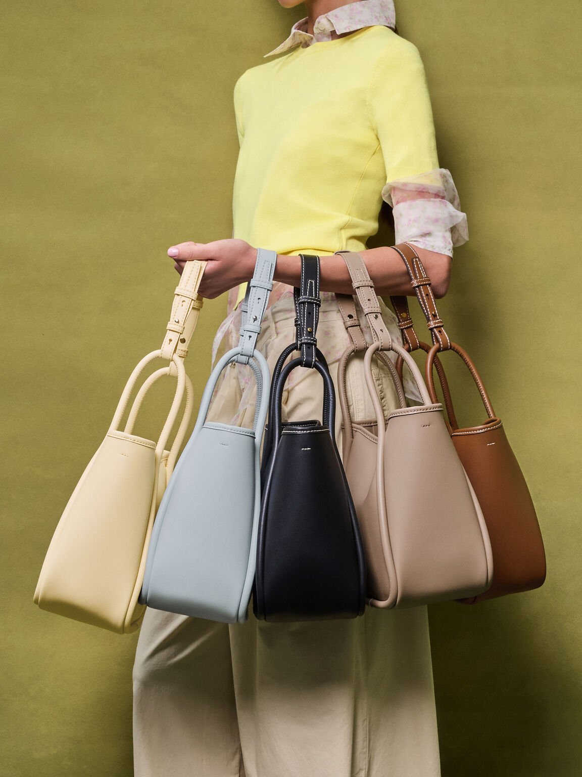 Lyla ミニライラ チューブラートートバッグ, チョコレート, hi-res