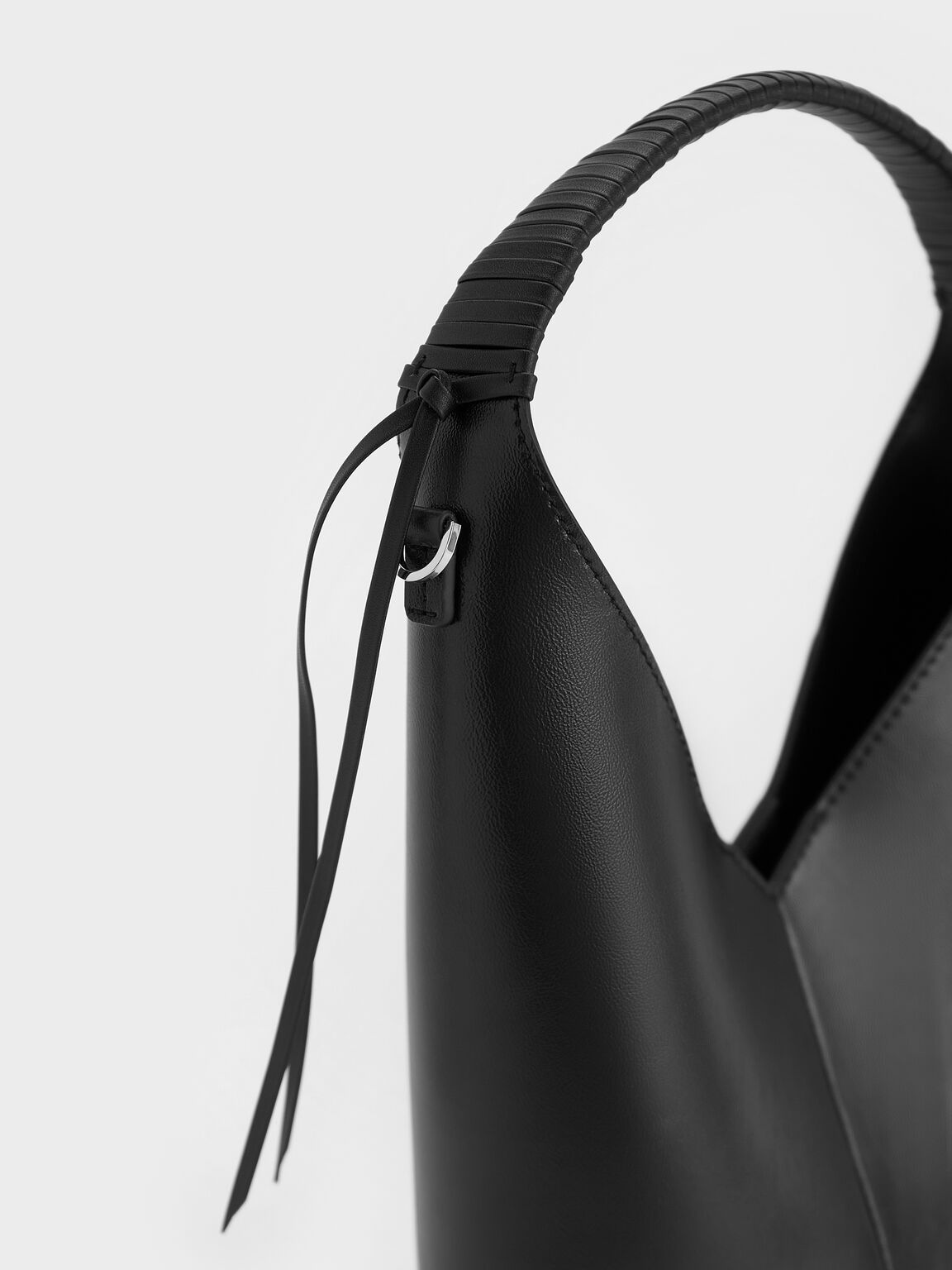 Simone シモーン アンギュラーバケツバッグ, ノワール, hi-res