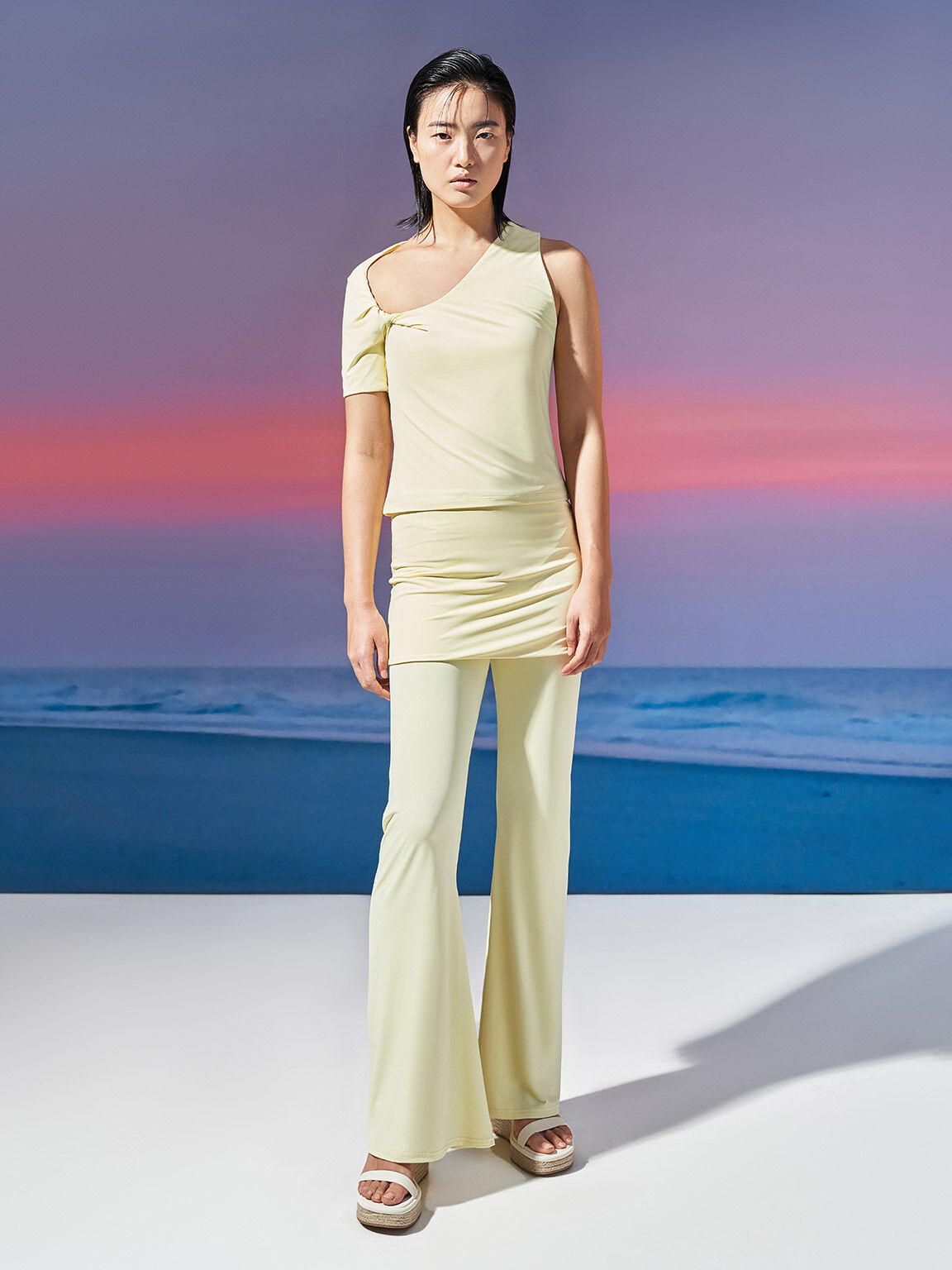 エスパドリーユ ウエッジ, クリーム, hi-res