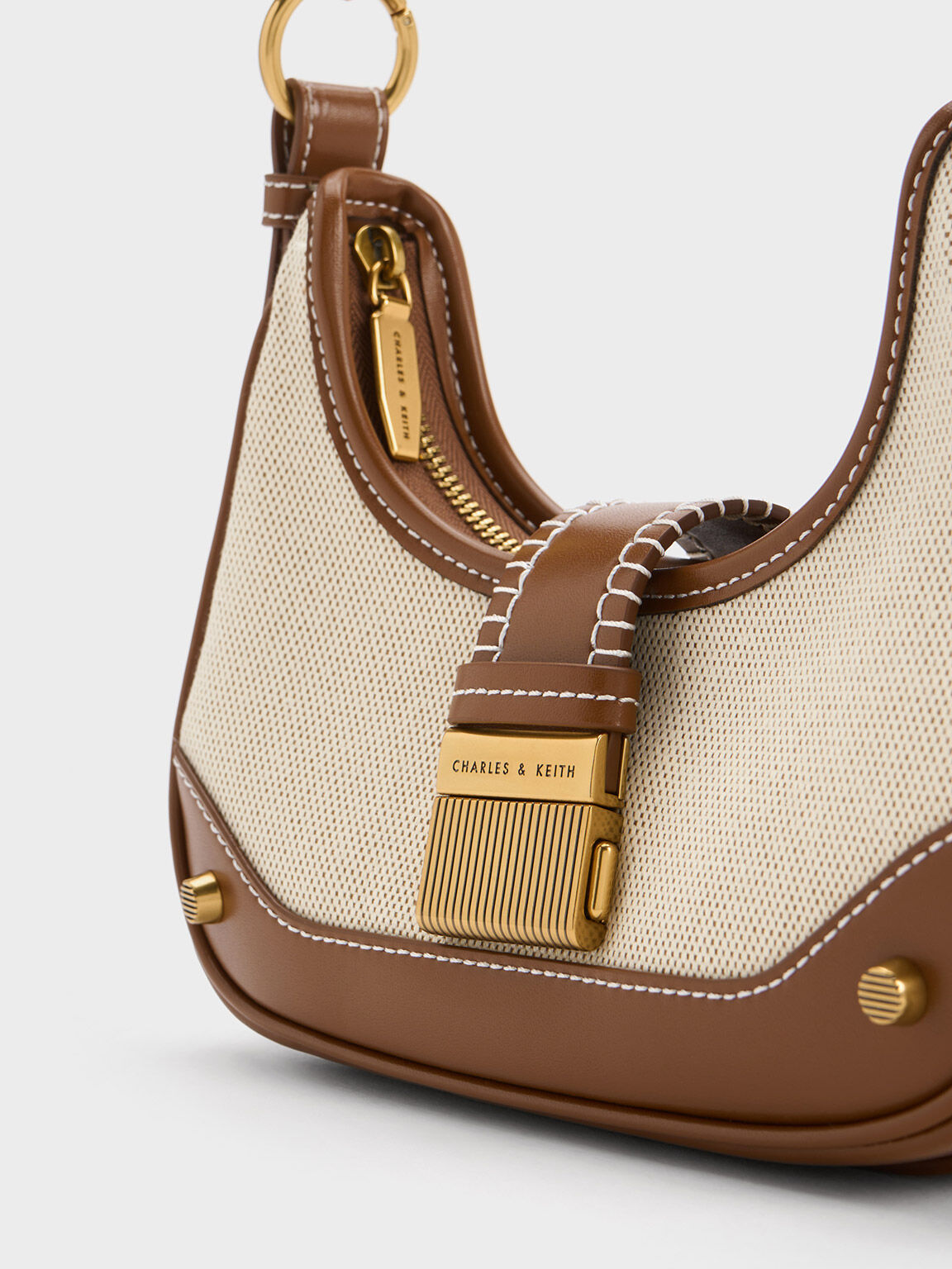 Winslet ウィンスレット ベルトショルダーバッグ, チョコレート, hi-res