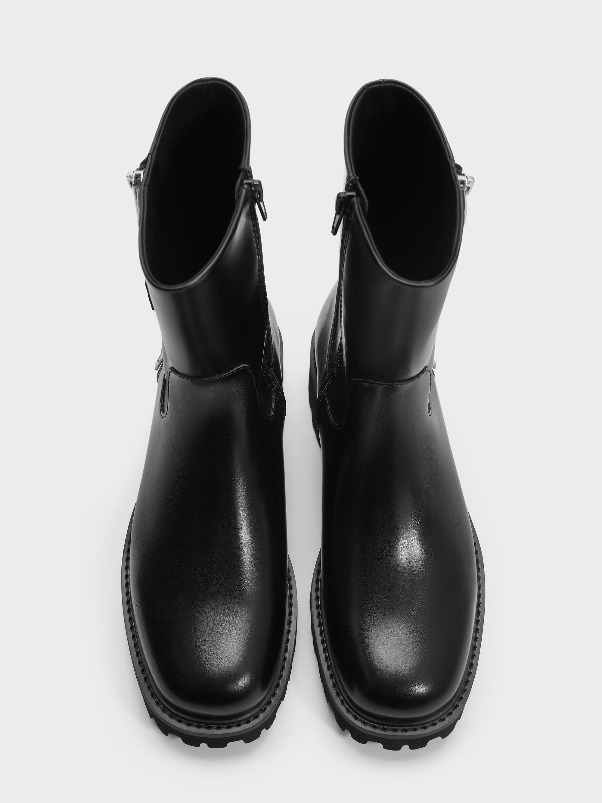 美品　ベネシュ　アンクル　ブーツ　24 黒　コンフォート　サイドジップ Lyndon リンドン サイドジップアンクルブーツ - ブラック | CHARLES