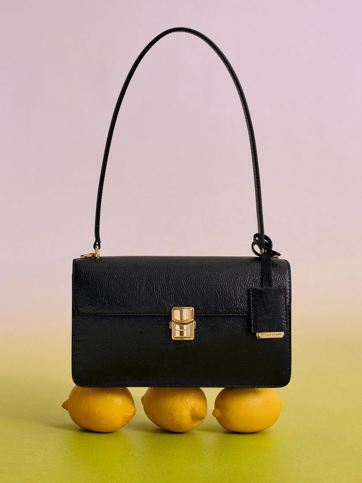 Acelynn エイスリン ロープチェーンショルダーバッグ, ブラック, hi-res