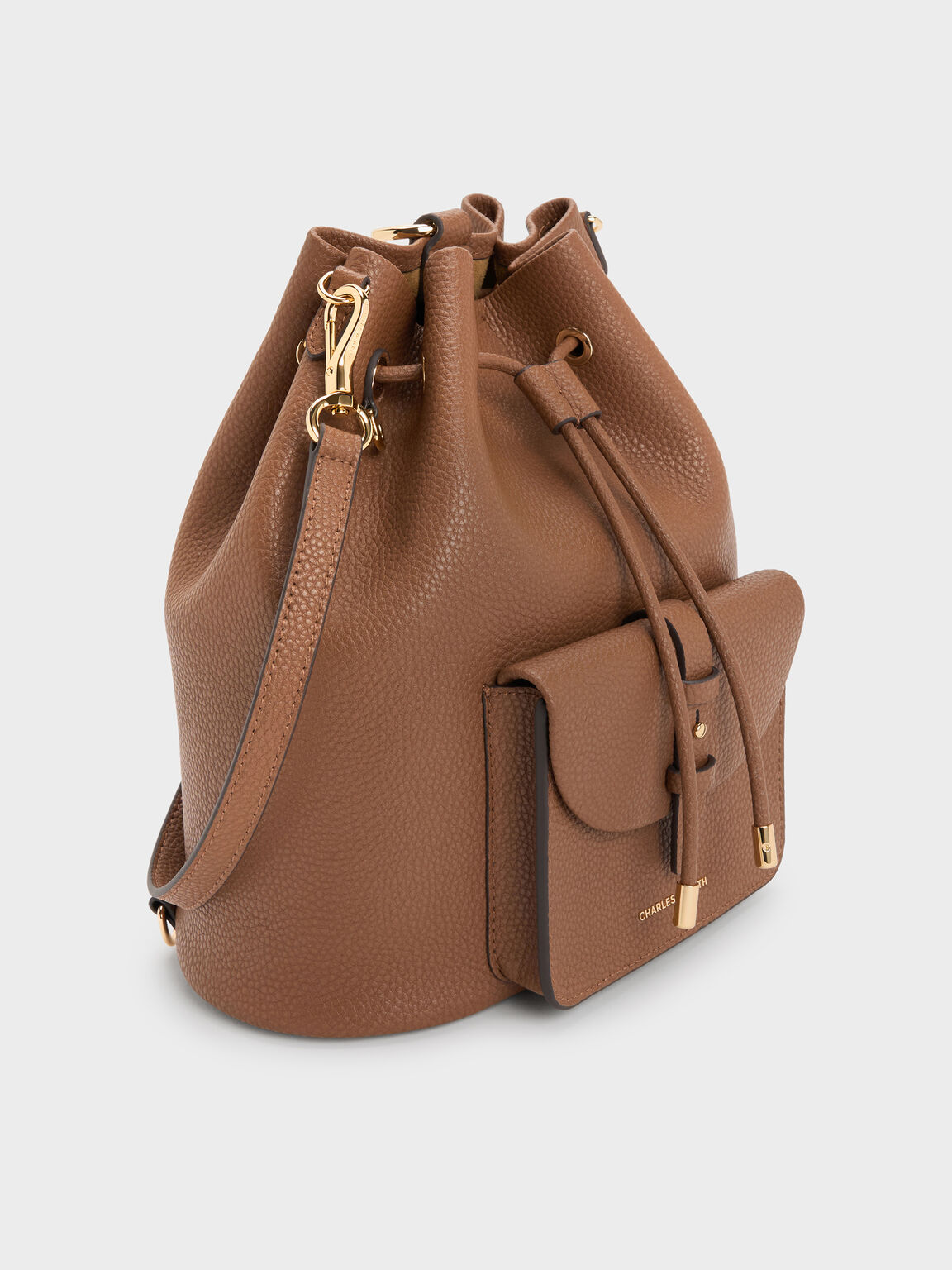 Beryl ベリル ドローストリングバッグパック, チョコレート, hi-res