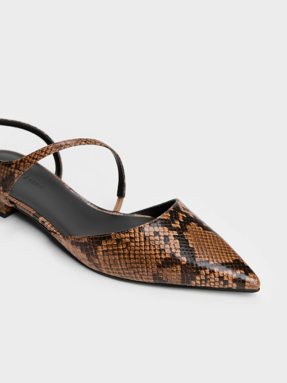 Cordelia コーディリア ポインテッドスリングバックフラット, アニマルプリントナチュラル, hi-res