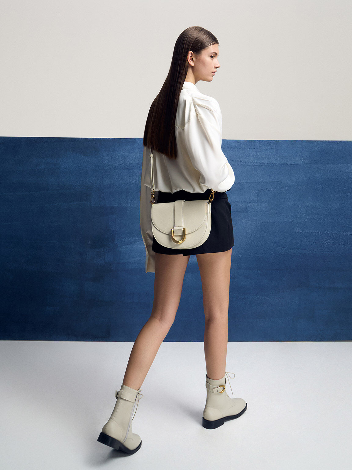 Gabine ガビーヌ サドルバッグ, チョーク, hi-res