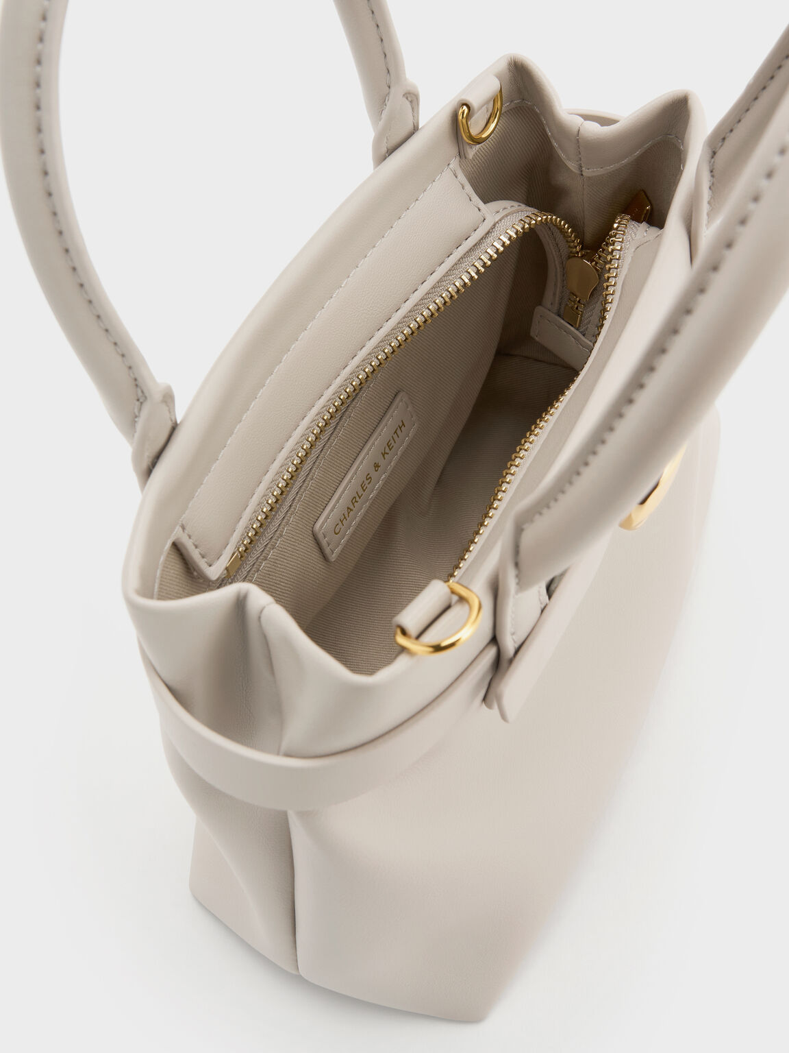 Behn ミニベーン ベルトトートバッグ, シェルグレー, hi-res