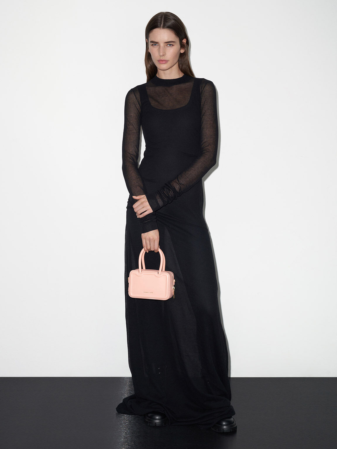 Perline ペルリーネ イーロンゲイティドトートバッグ, ピンク, hi-res