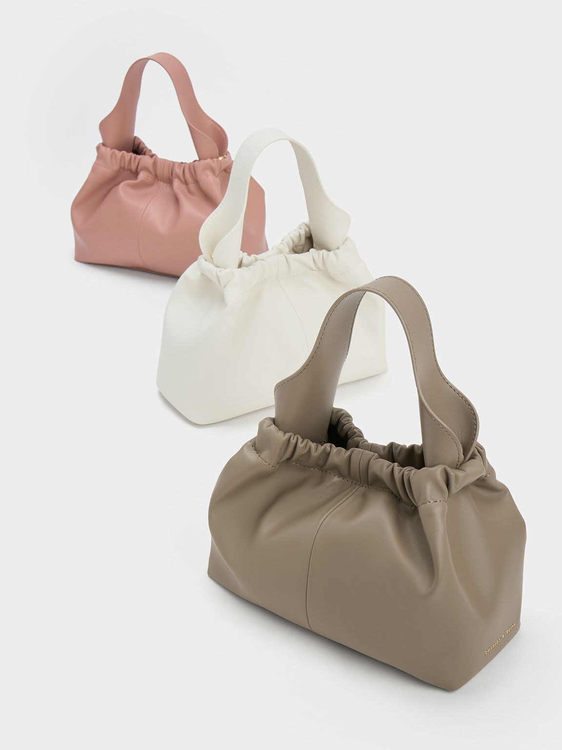 Ally アリー ルーシュドスラウチーバッグ, モーヴ, hi-res